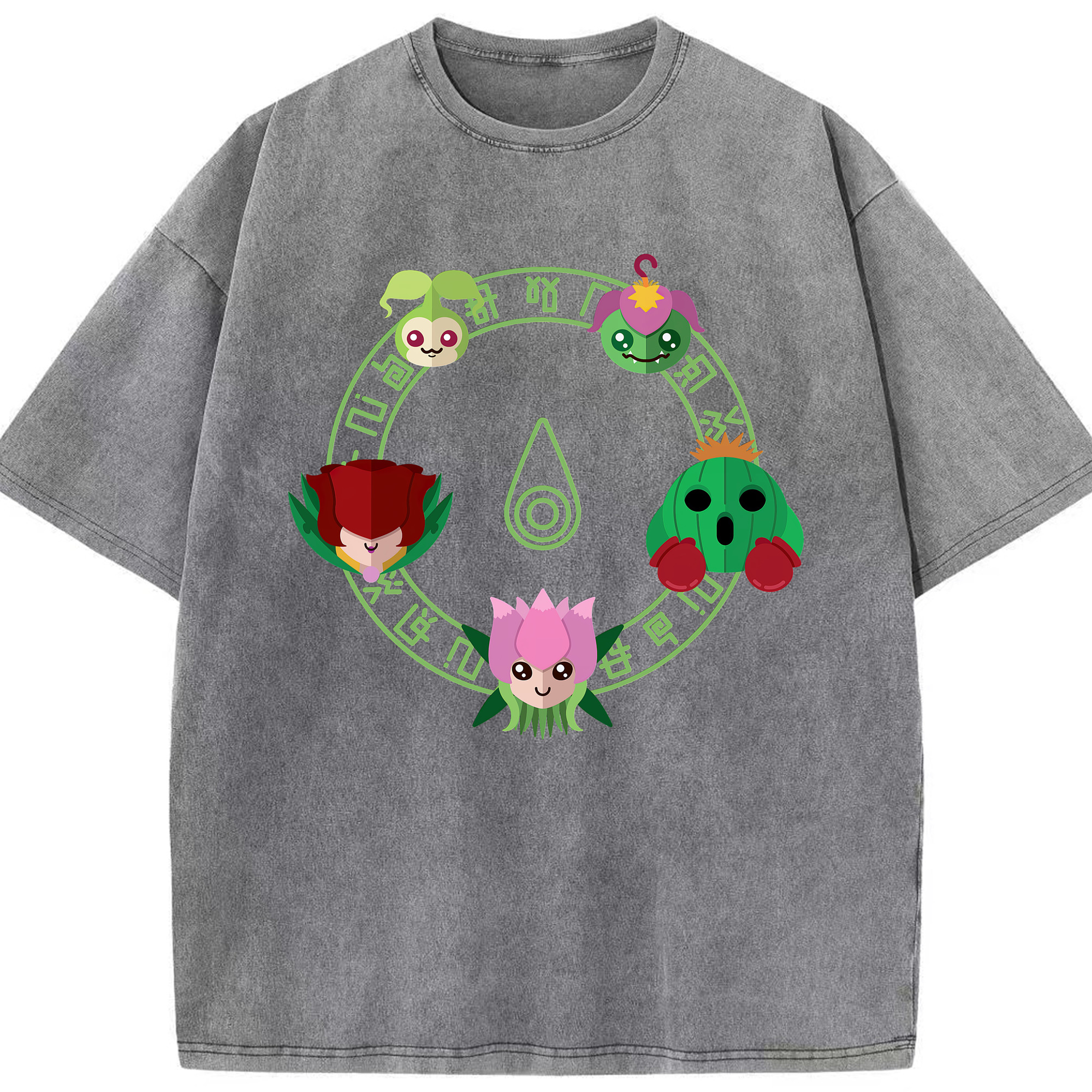 （画像用） Digimon デジタルモンスター/デジモン 綿100% ヴィンテージ風 半袖Tシャツ（フロントプリント）