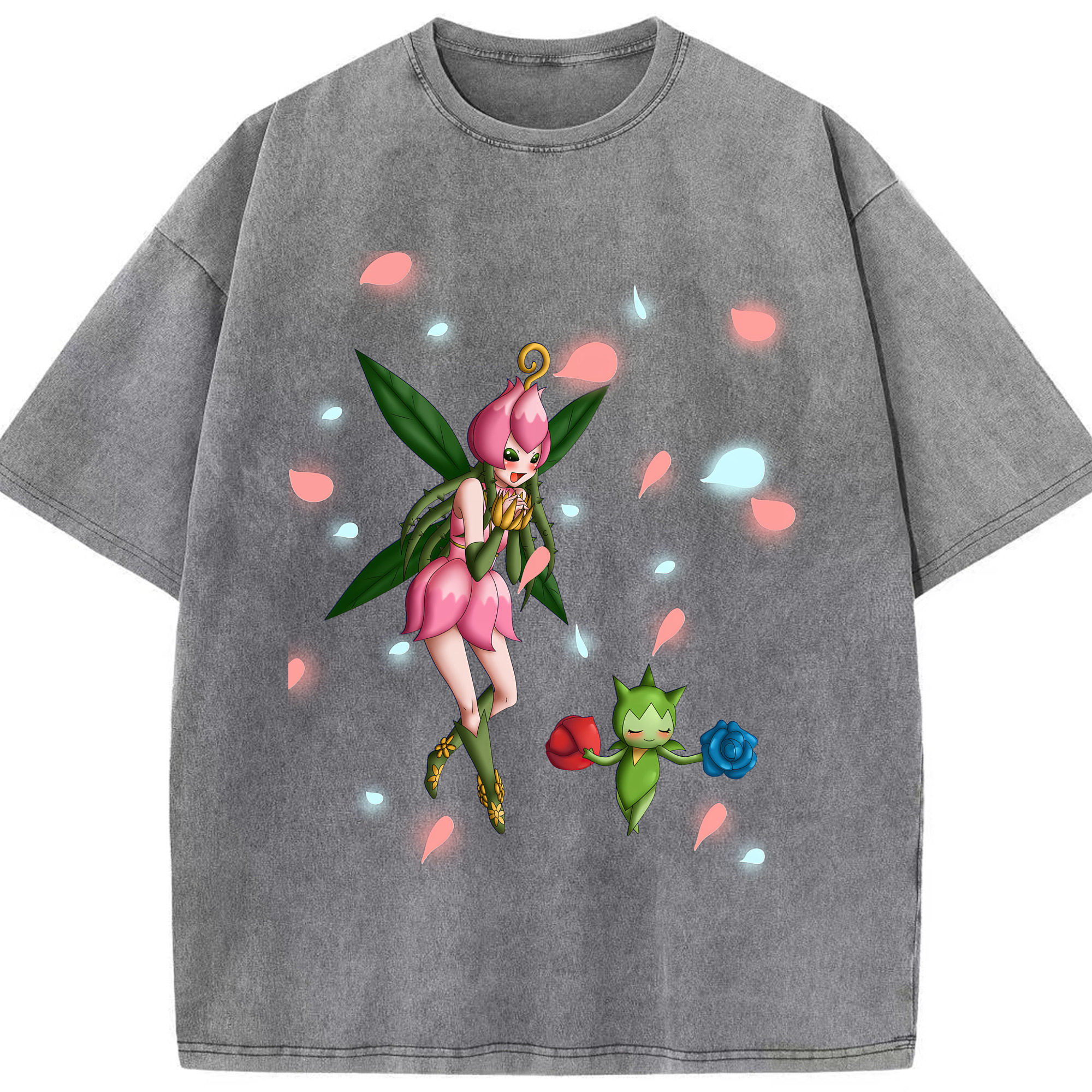 （画像用） Digimon デジタルモンスター/デジモン 綿100% ヴィンテージ風 半袖Tシャツ（フロントプリント）