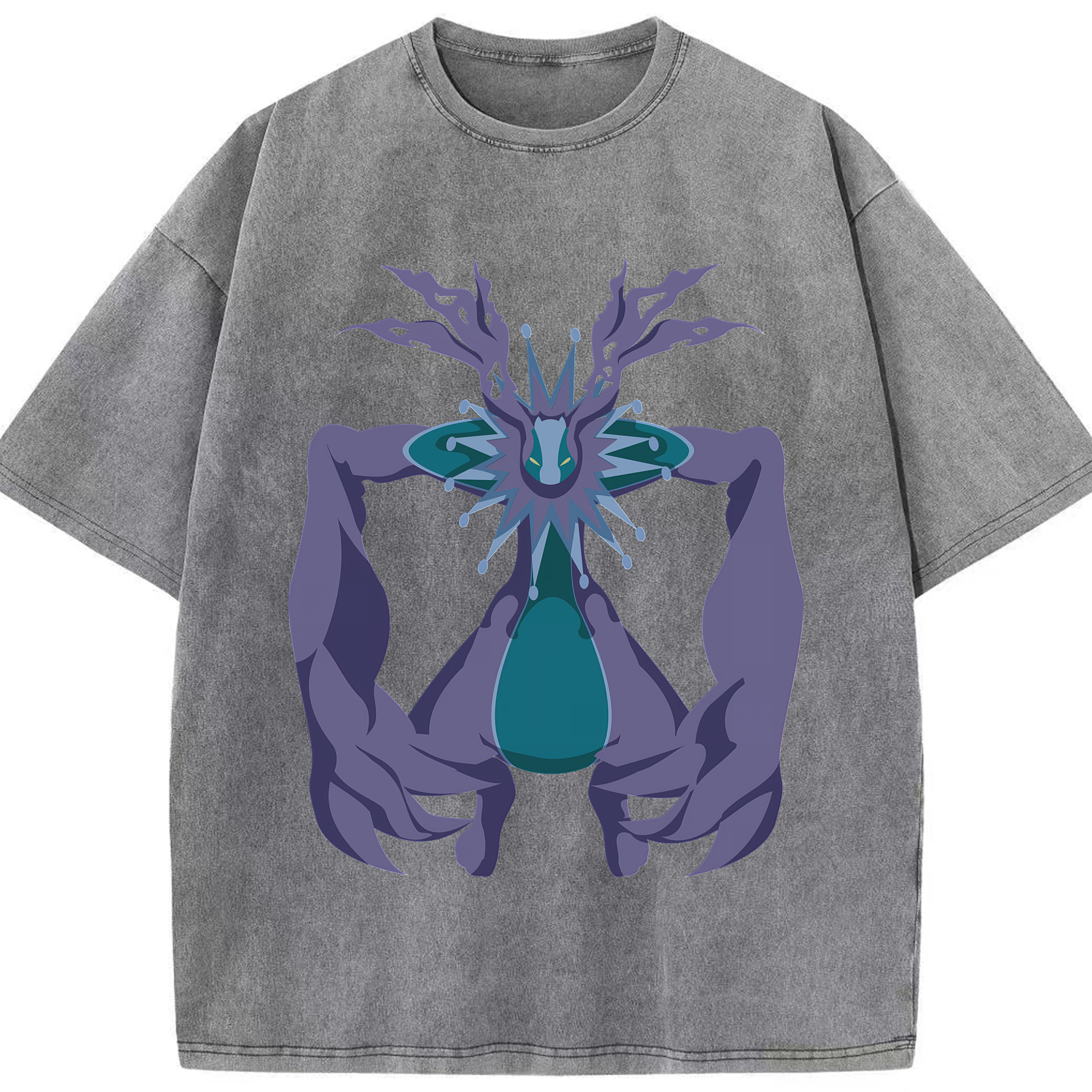 （画像用） Digimon デジタルモンスター/デジモン 綿100% ヴィンテージ風 半袖Tシャツ（フロントプリント）
