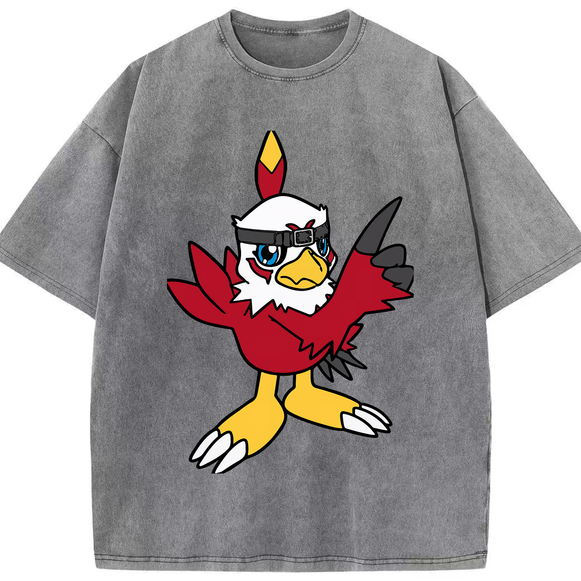 （画像用） Digimon デジタルモンスター/デジモン 綿100% ヴィンテージ風 半袖Tシャツ（フロントプリント）