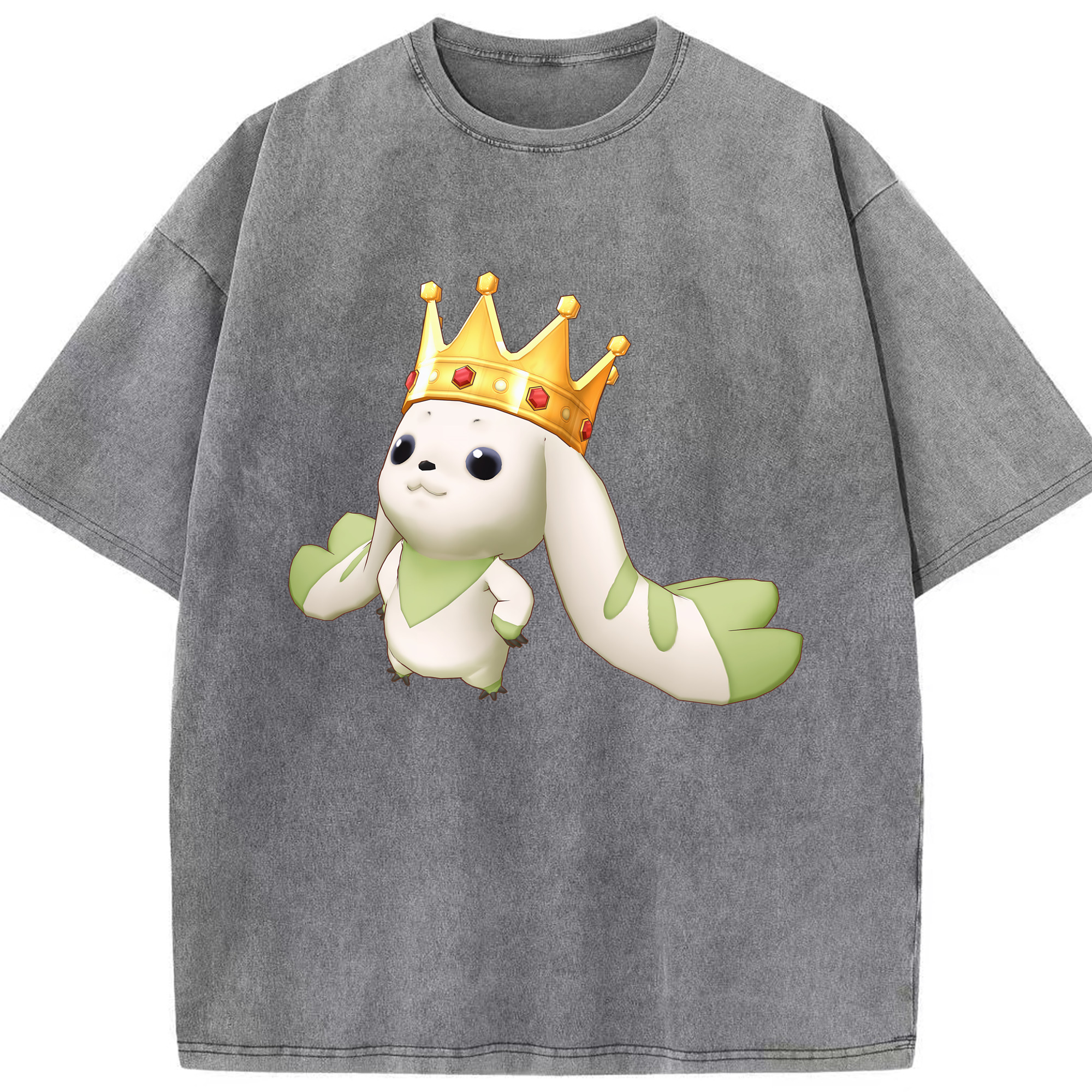 （画像用） Digimon デジタルモンスター/デジモン 綿100% ヴィンテージ風 半袖Tシャツ（フロントプリント）