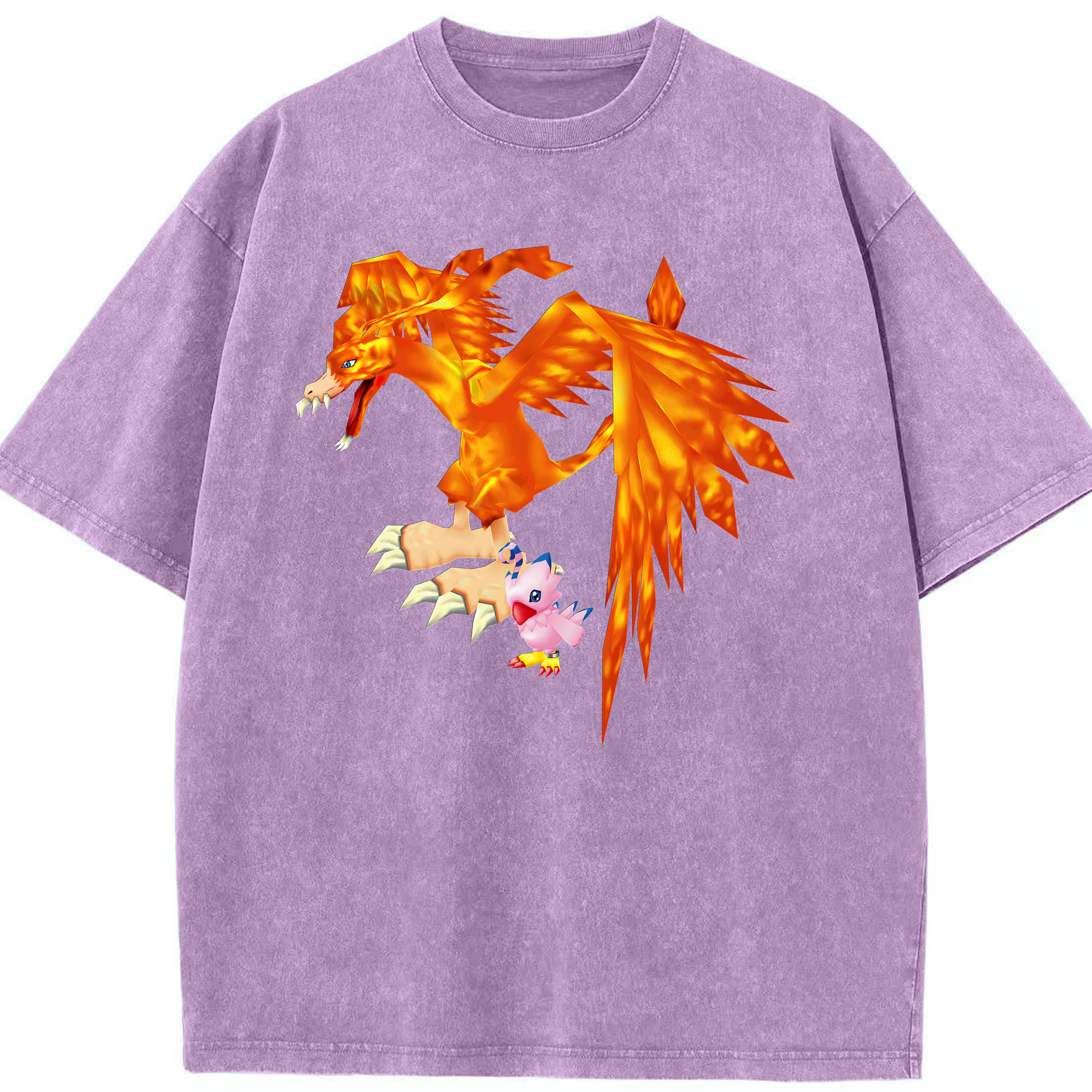 （画像用） Digimon デジタルモンスター/デジモン 綿100% ヴィンテージ風 半袖Tシャツ（フロントプリント）