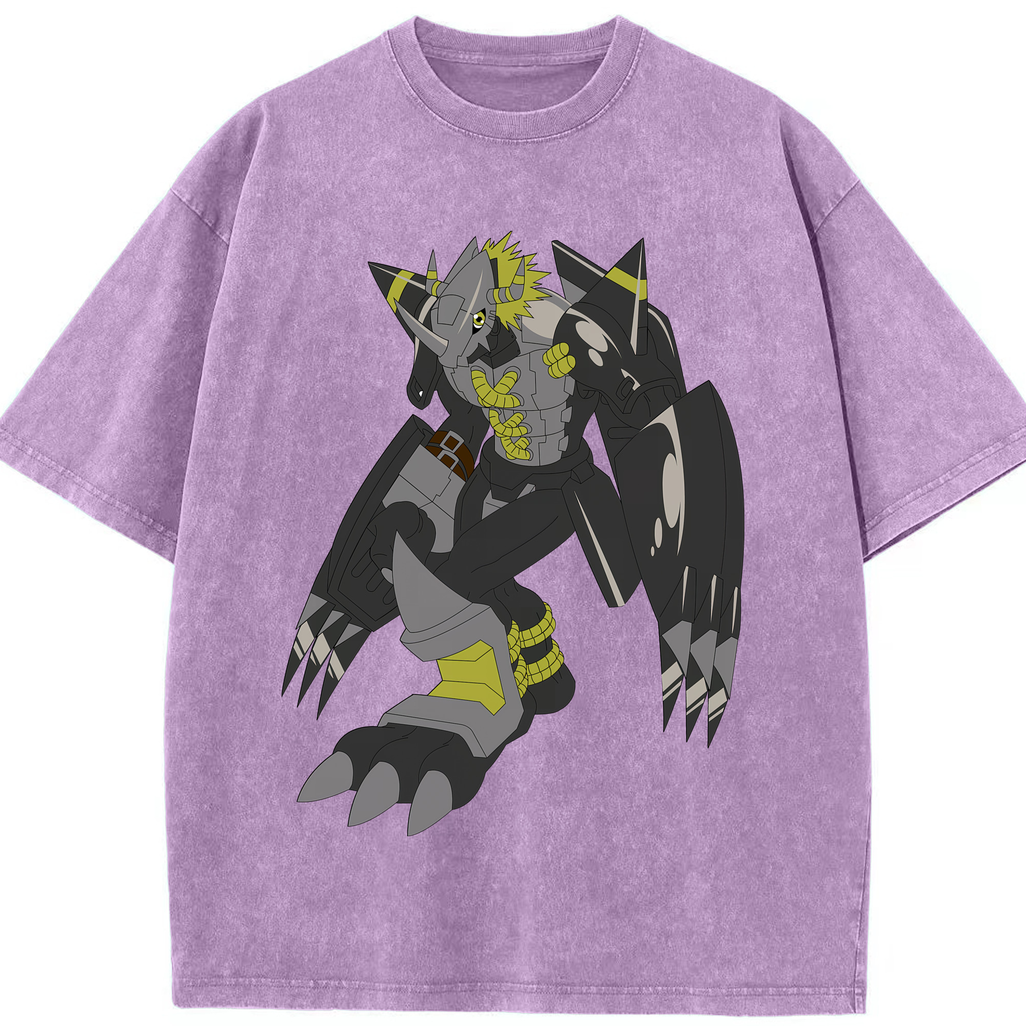 （画像用） Digimon デジタルモンスター/デジモン 綿100% ヴィンテージ風 半袖Tシャツ（フロントプリント）
