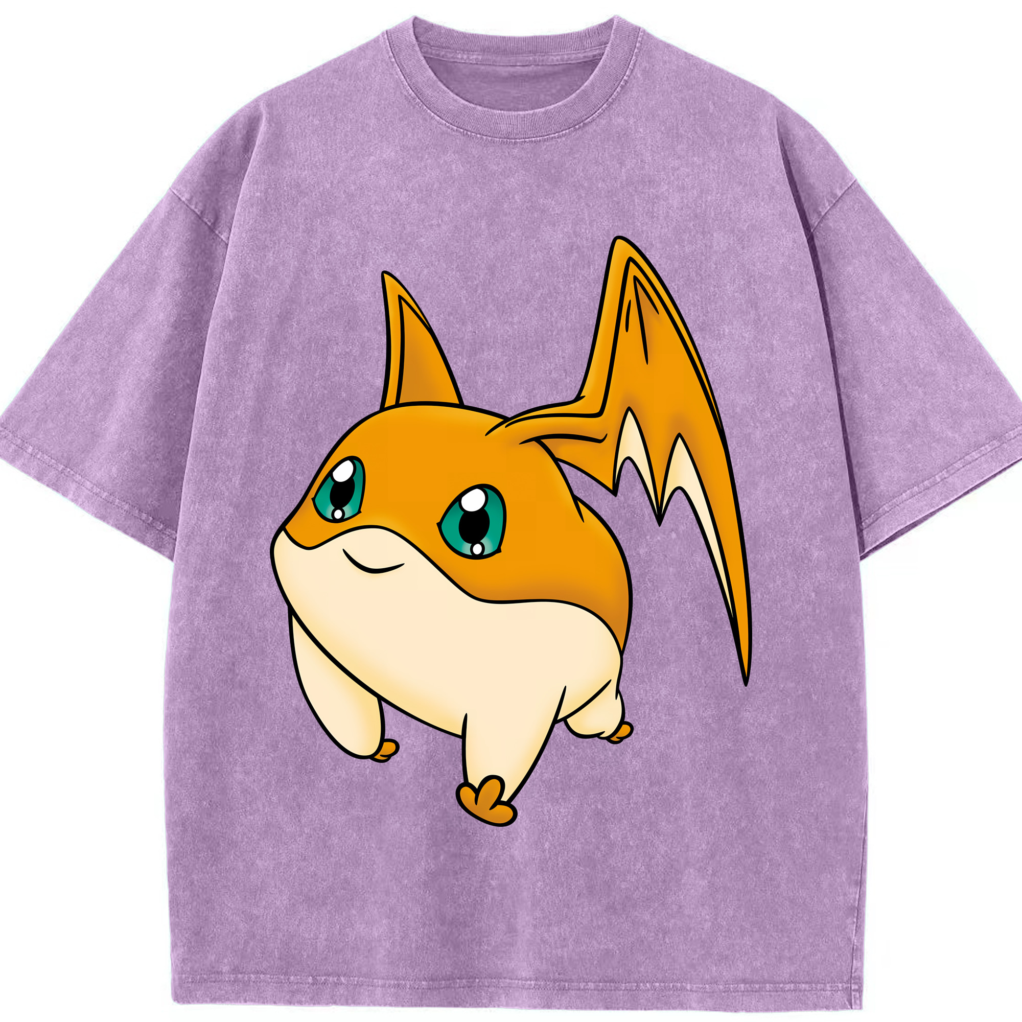 （画像用） Digimon デジタルモンスター/デジモン 綿100% ヴィンテージ風 半袖Tシャツ（フロントプリント）