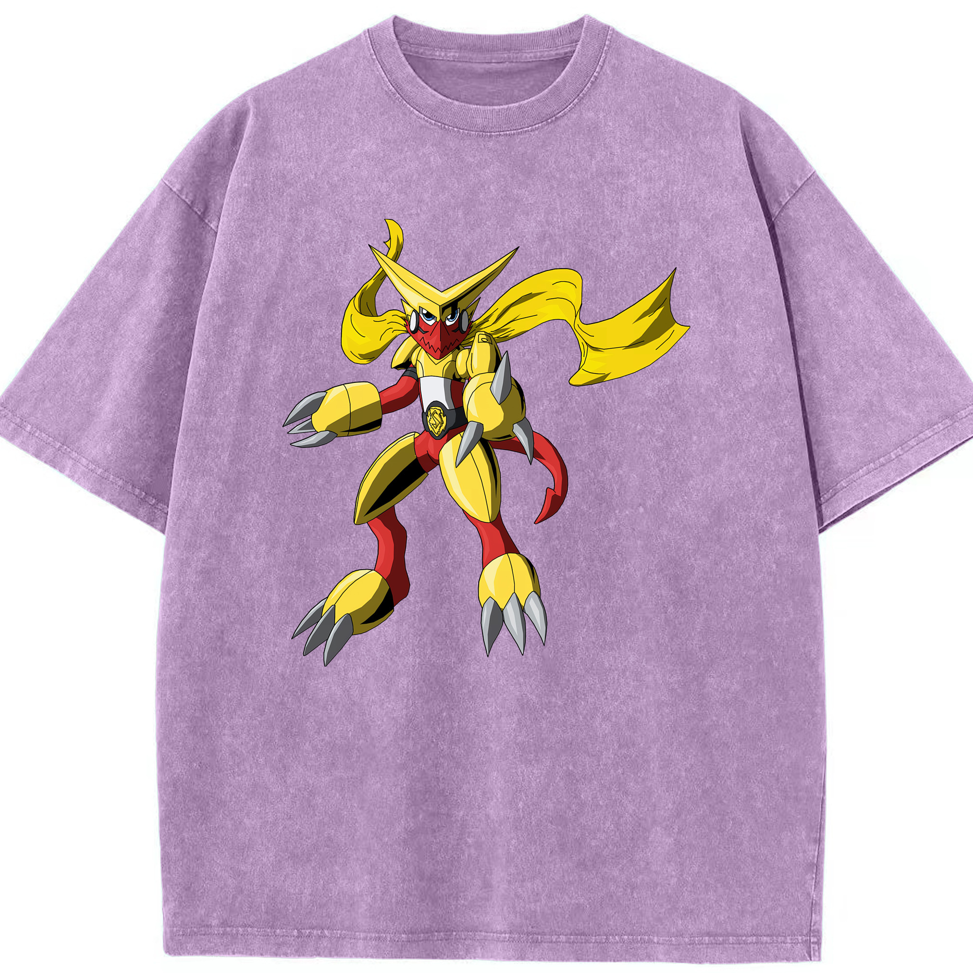 （画像用） Digimon デジタルモンスター/デジモン 綿100% ヴィンテージ風 半袖Tシャツ（フロントプリント）