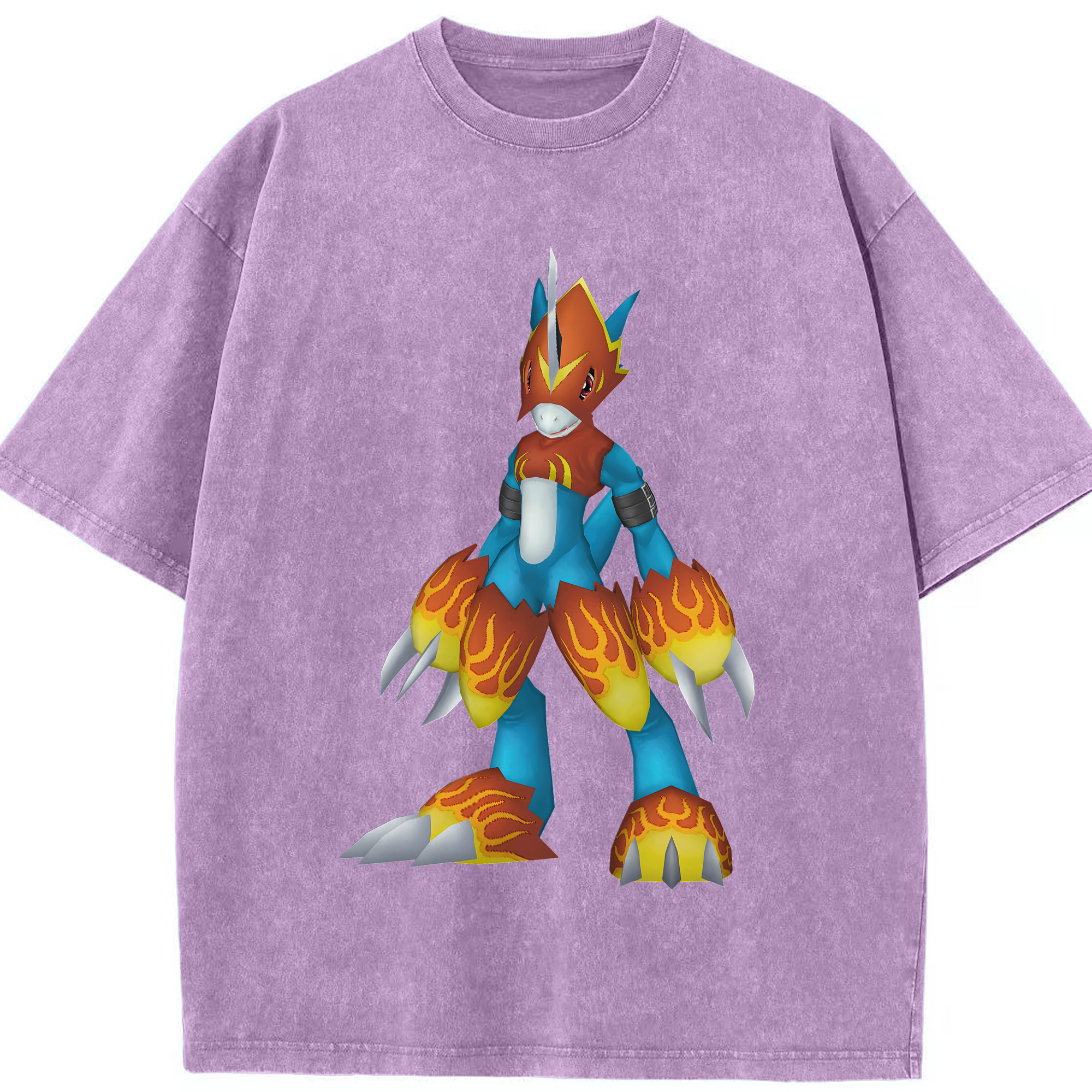 （画像用） Digimon デジタルモンスター/デジモン 綿100% ヴィンテージ風 半袖Tシャツ（フロントプリント）