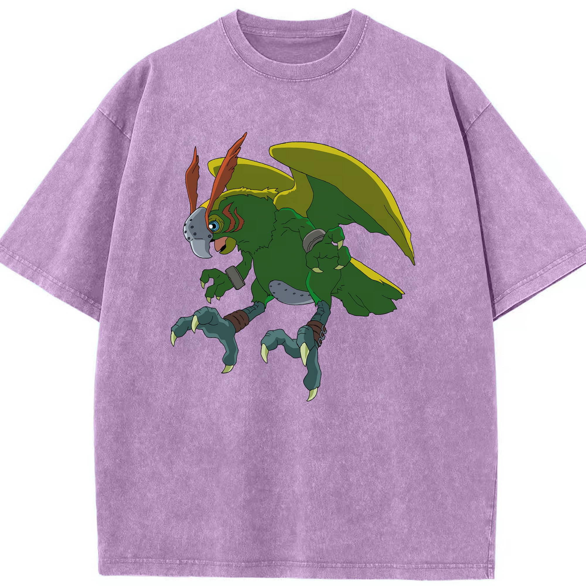 （画像用） Digimon デジタルモンスター/デジモン 綿100% ヴィンテージ風 半袖Tシャツ（フロントプリント）