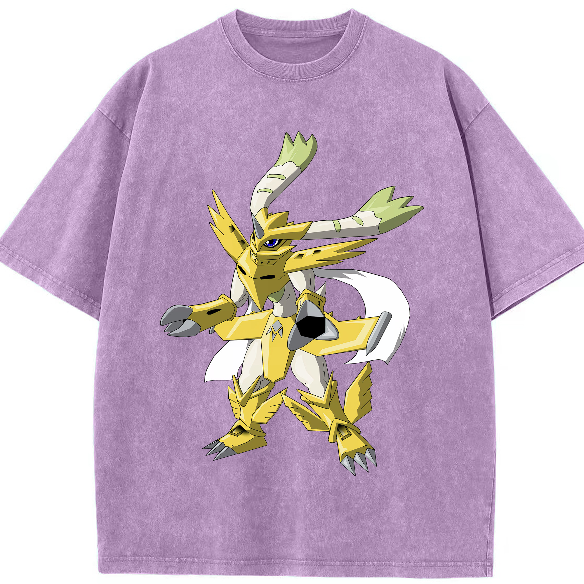 （画像用） Digimon デジタルモンスター/デジモン 綿100% ヴィンテージ風 半袖Tシャツ（フロントプリント）