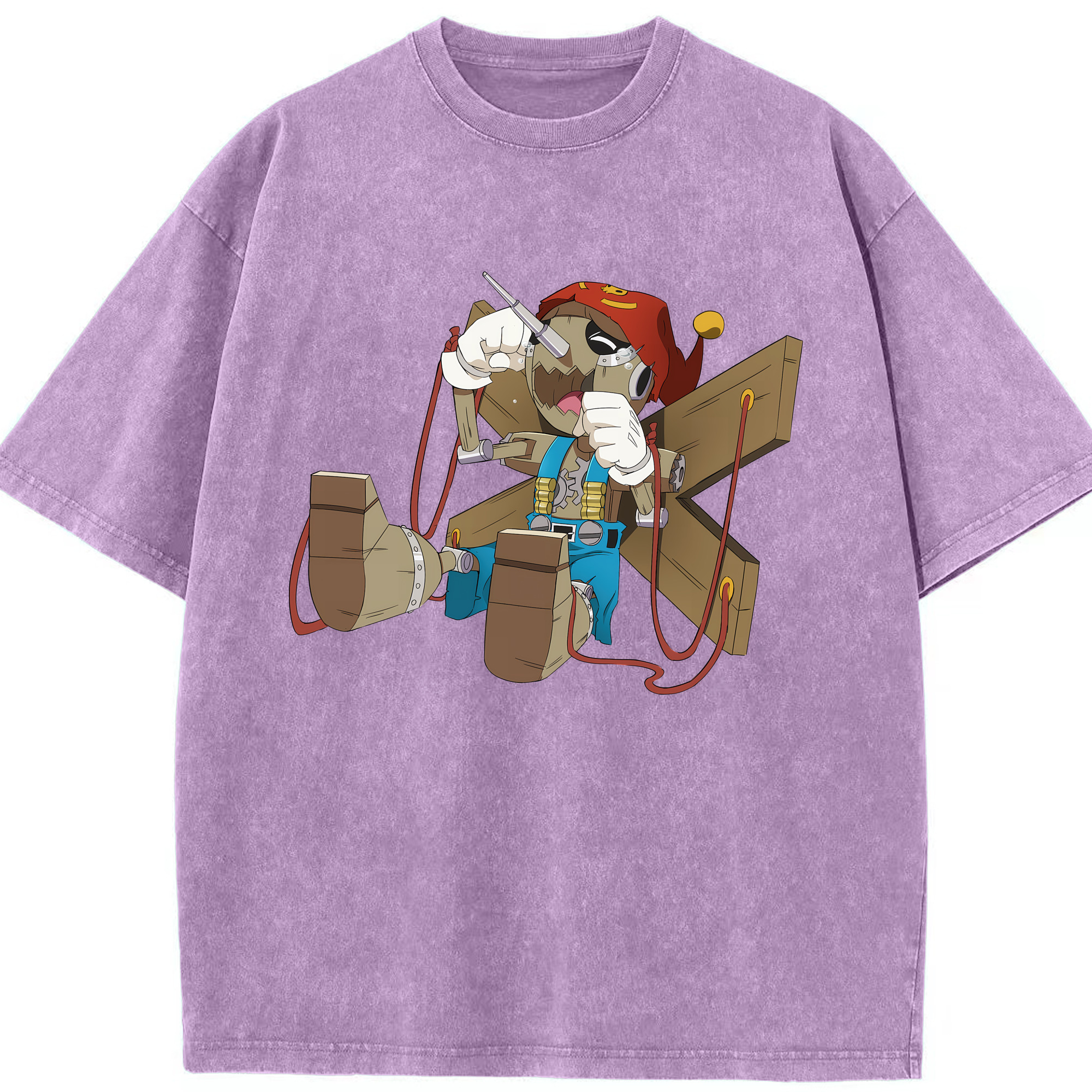（画像用） Digimon デジタルモンスター/デジモン 綿100% ヴィンテージ風 半袖Tシャツ（フロントプリント）