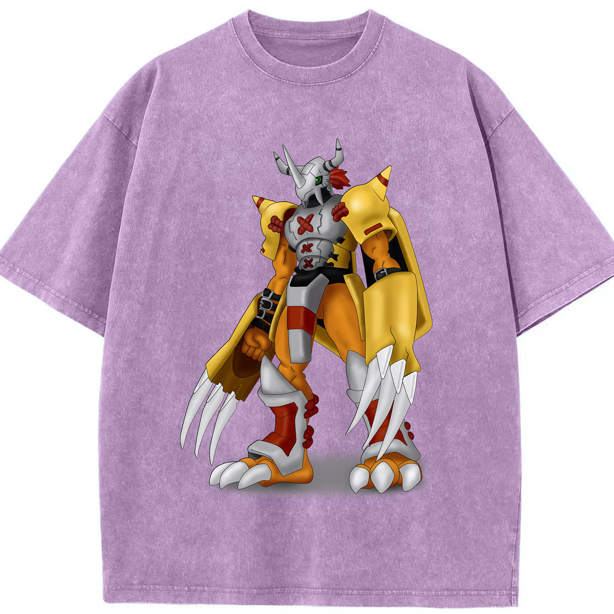 （画像用） Digimon デジタルモンスター/デジモン 綿100% ヴィンテージ風 半袖Tシャツ（フロントプリント）