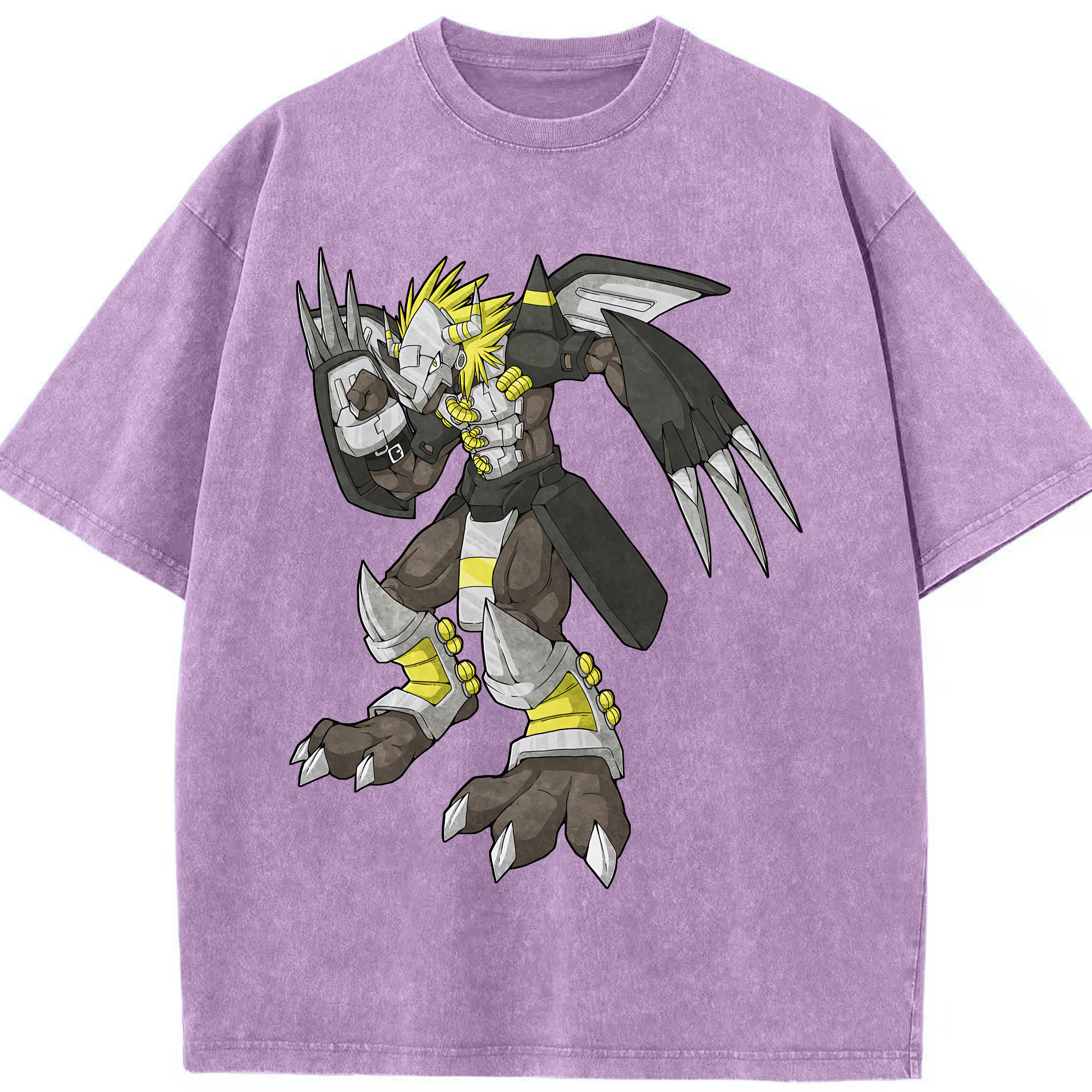 （画像用） Digimon デジタルモンスター/デジモン 綿100% ヴィンテージ風 半袖Tシャツ（フロントプリント）