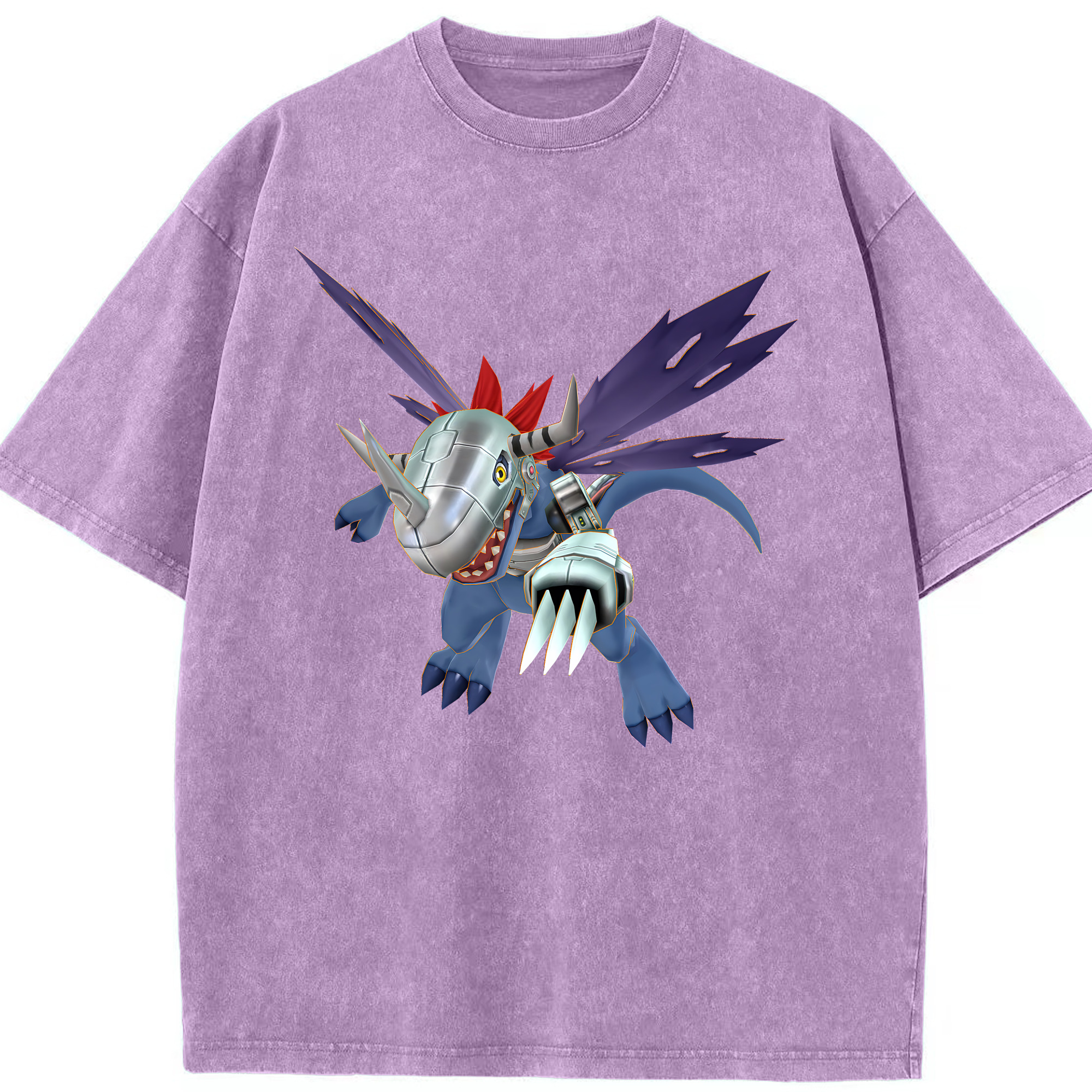 （画像用） Digimon デジタルモンスター/デジモン 綿100% ヴィンテージ風 半袖Tシャツ（フロントプリント）