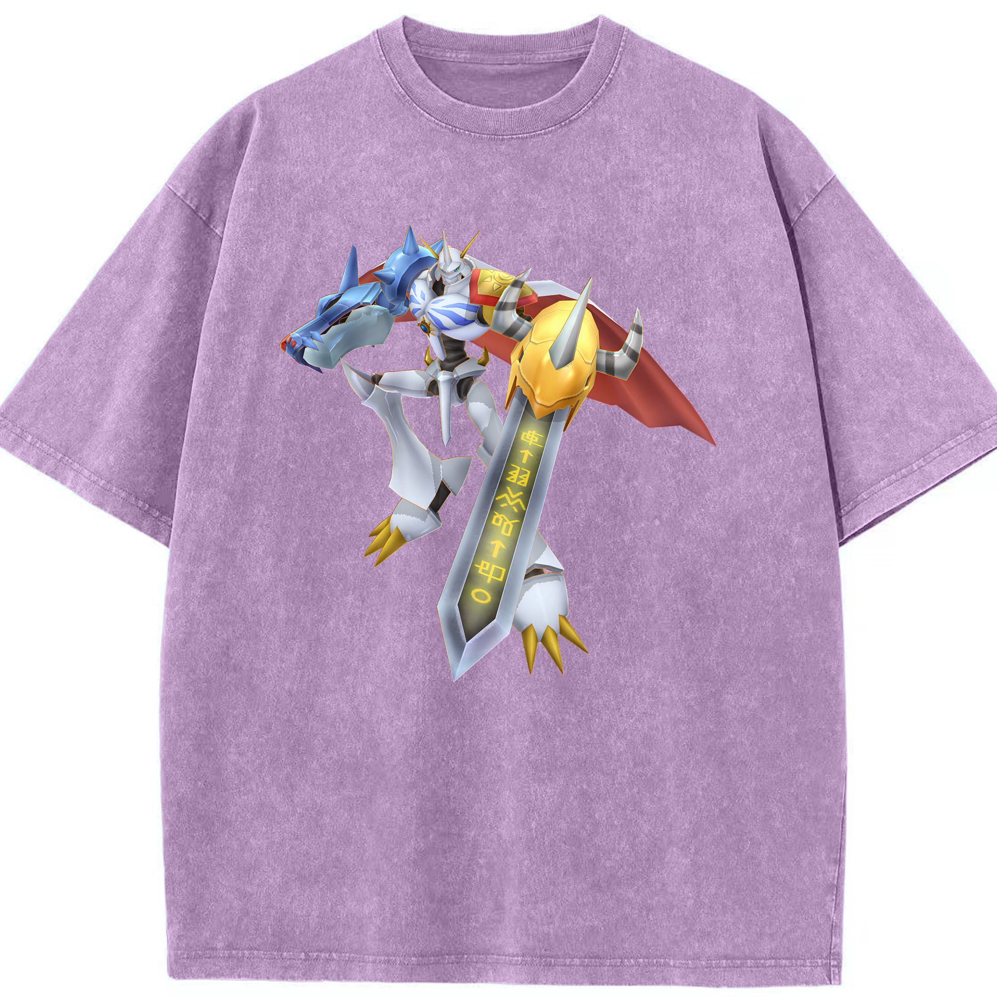 （画像用） Digimon デジタルモンスター/デジモン 綿100% ヴィンテージ風 半袖Tシャツ（フロントプリント）