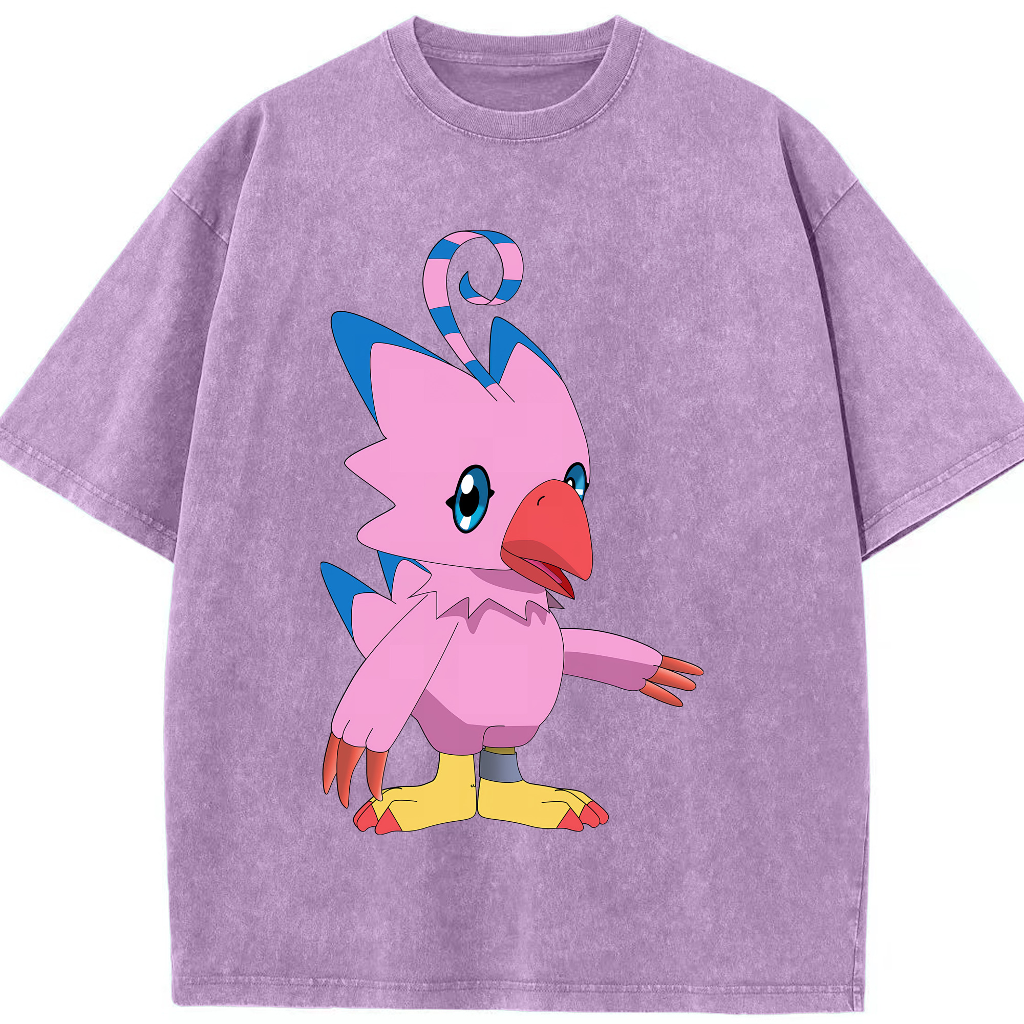 （画像用） Digimon デジタルモンスター/デジモン 綿100% ヴィンテージ風 半袖Tシャツ（フロントプリント）