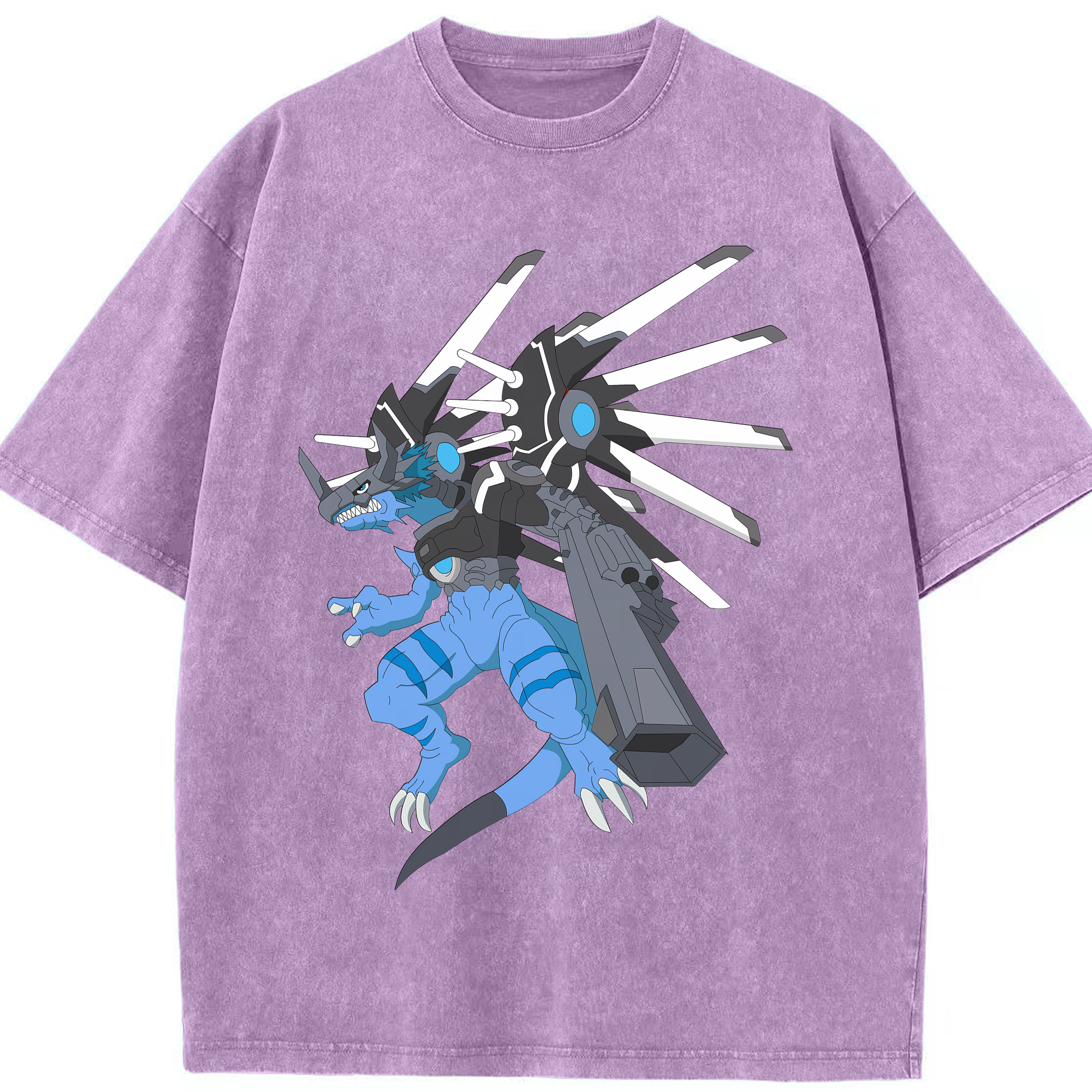 （画像用） Digimon デジタルモンスター/デジモン 綿100% ヴィンテージ風 半袖Tシャツ（フロントプリント）