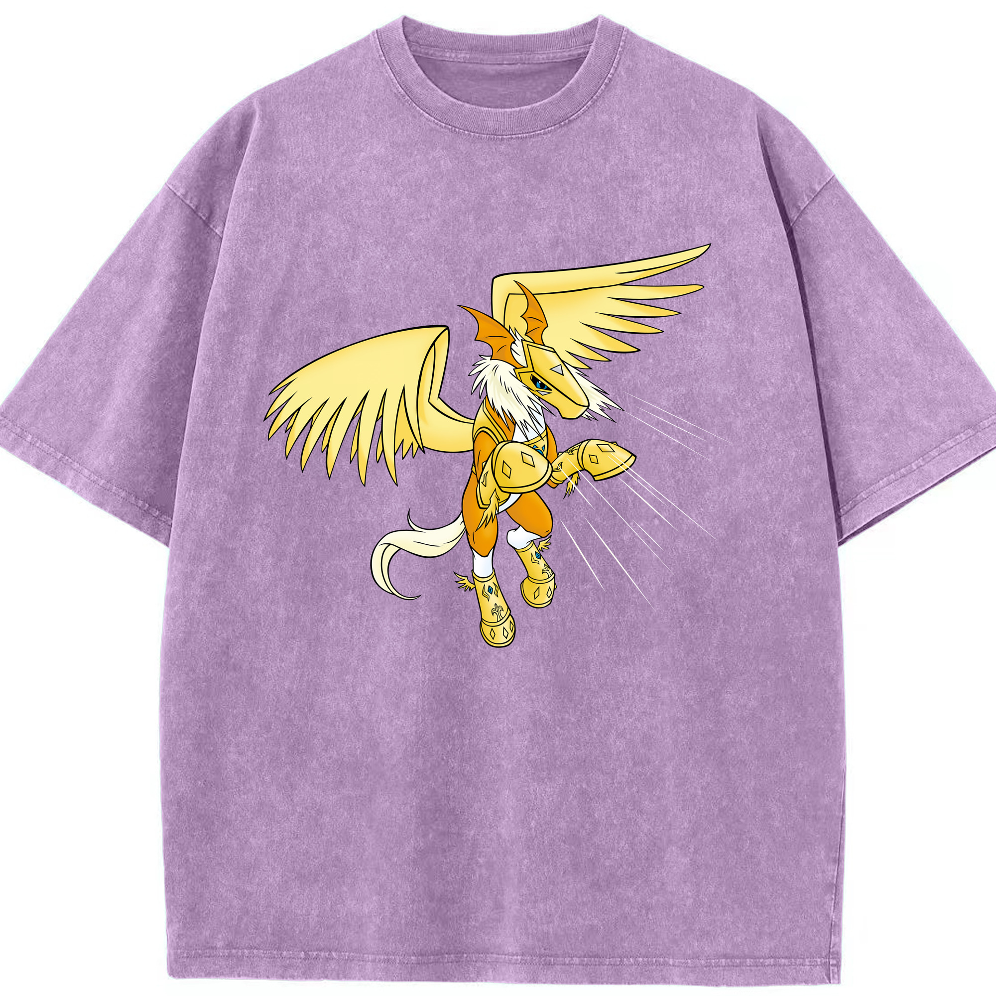 （画像用） Digimon デジタルモンスター/デジモン 綿100% ヴィンテージ風 半袖Tシャツ（フロントプリント）