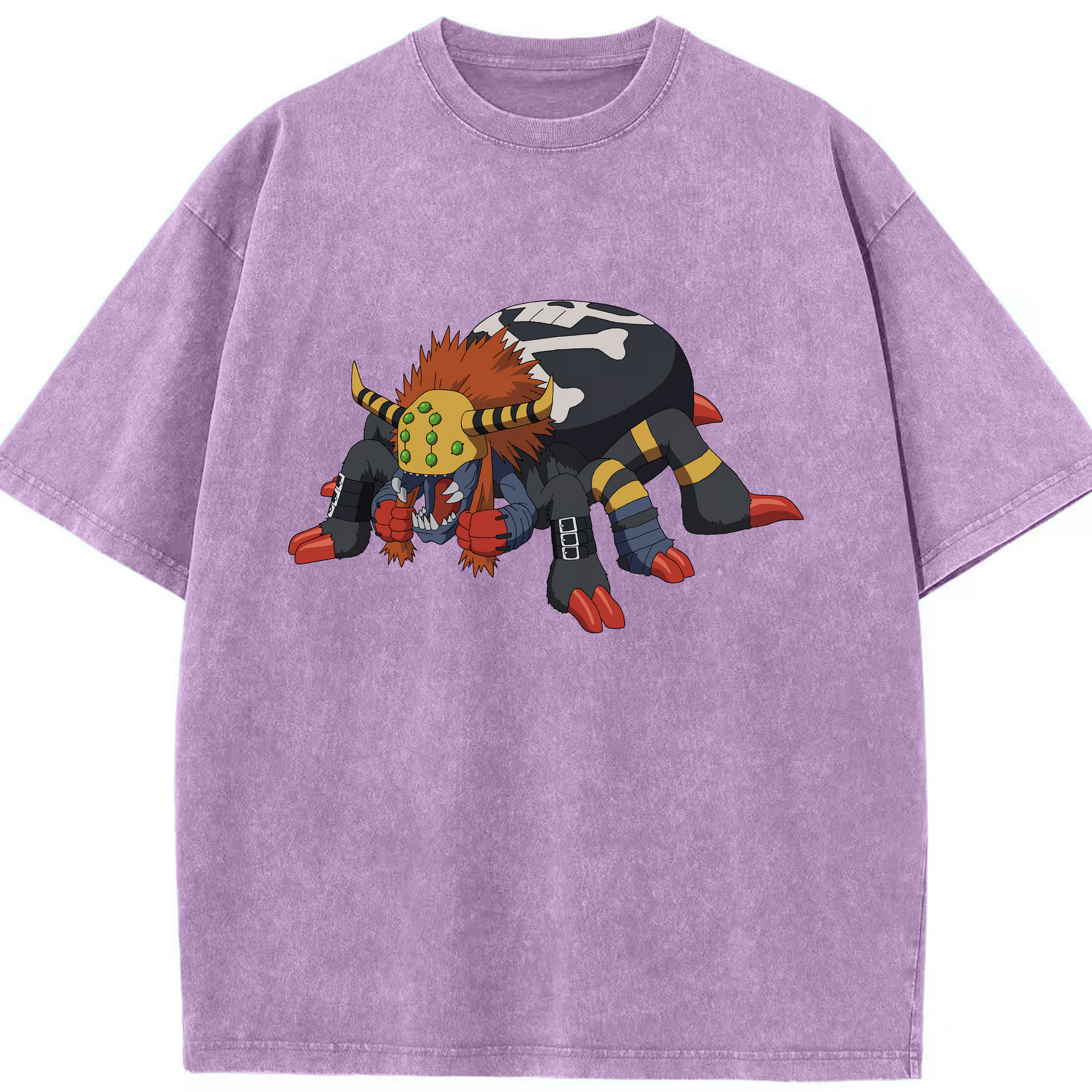 （画像用） Digimon デジタルモンスター/デジモン 綿100% ヴィンテージ風 半袖Tシャツ（フロントプリント）