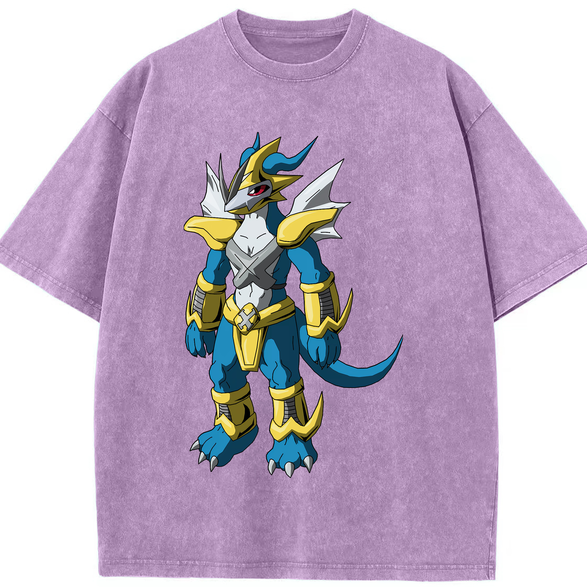 （画像用） Digimon デジタルモンスター/デジモン 綿100% ヴィンテージ風 半袖Tシャツ（フロントプリント）