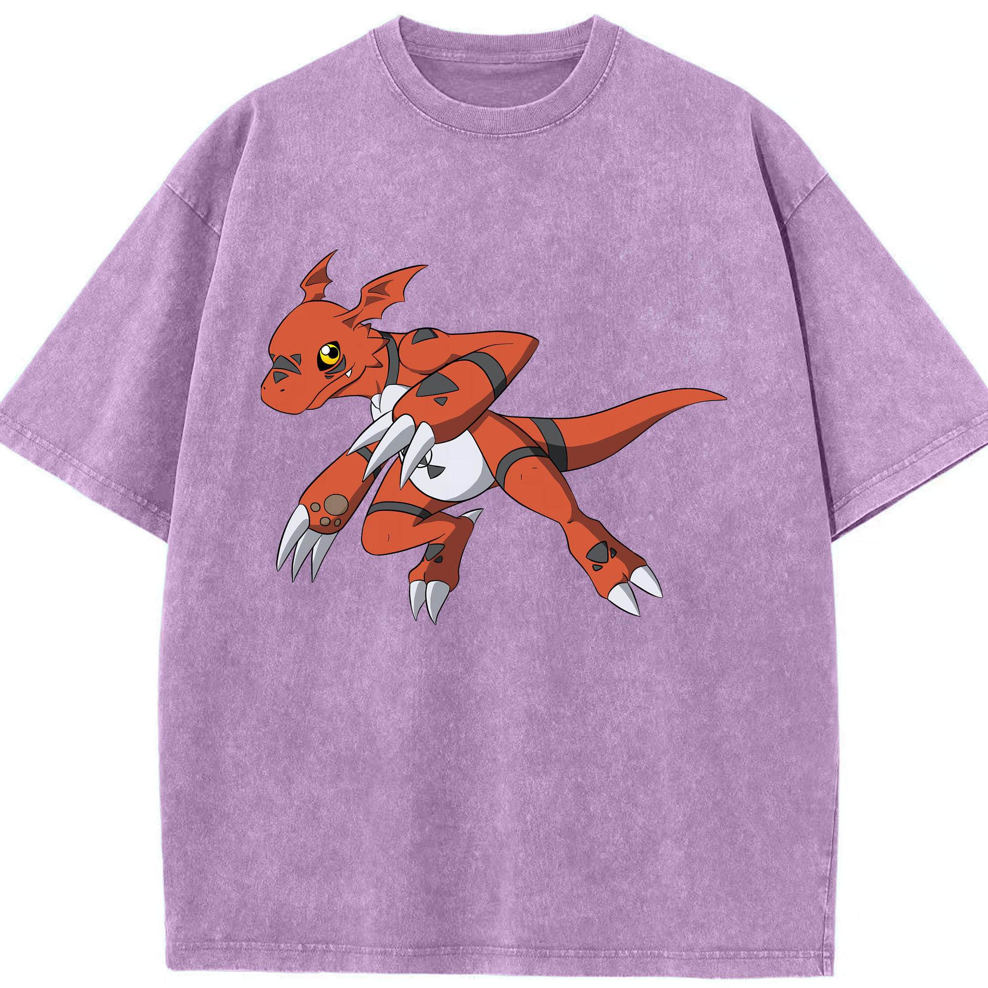 （画像用） Digimon デジタルモンスター/デジモン 綿100% ヴィンテージ風 半袖Tシャツ（フロントプリント）