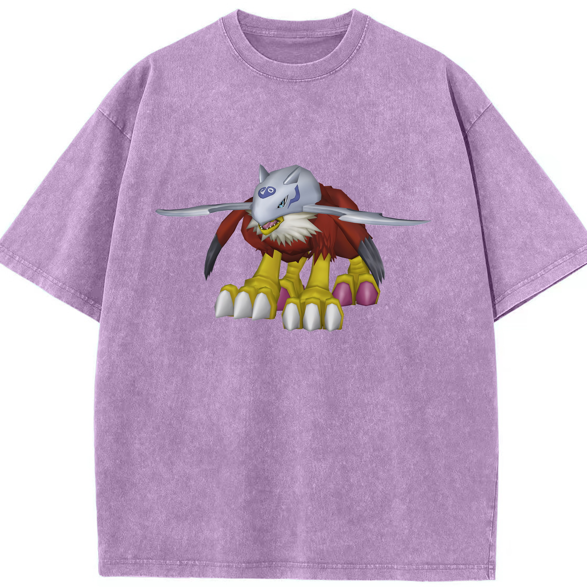 （画像用） Digimon デジタルモンスター/デジモン 綿100% ヴィンテージ風 半袖Tシャツ（フロントプリント）