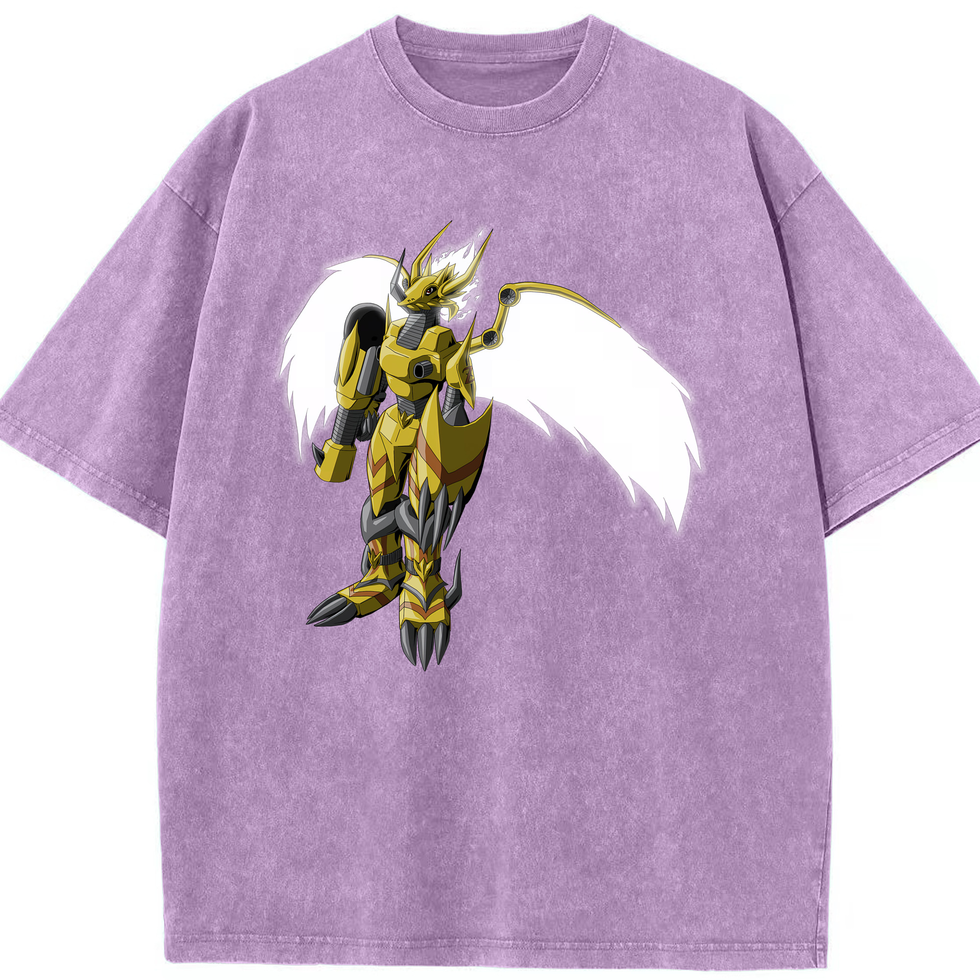 （画像用） Digimon デジタルモンスター/デジモン 綿100% ヴィンテージ風 半袖Tシャツ（フロントプリント）