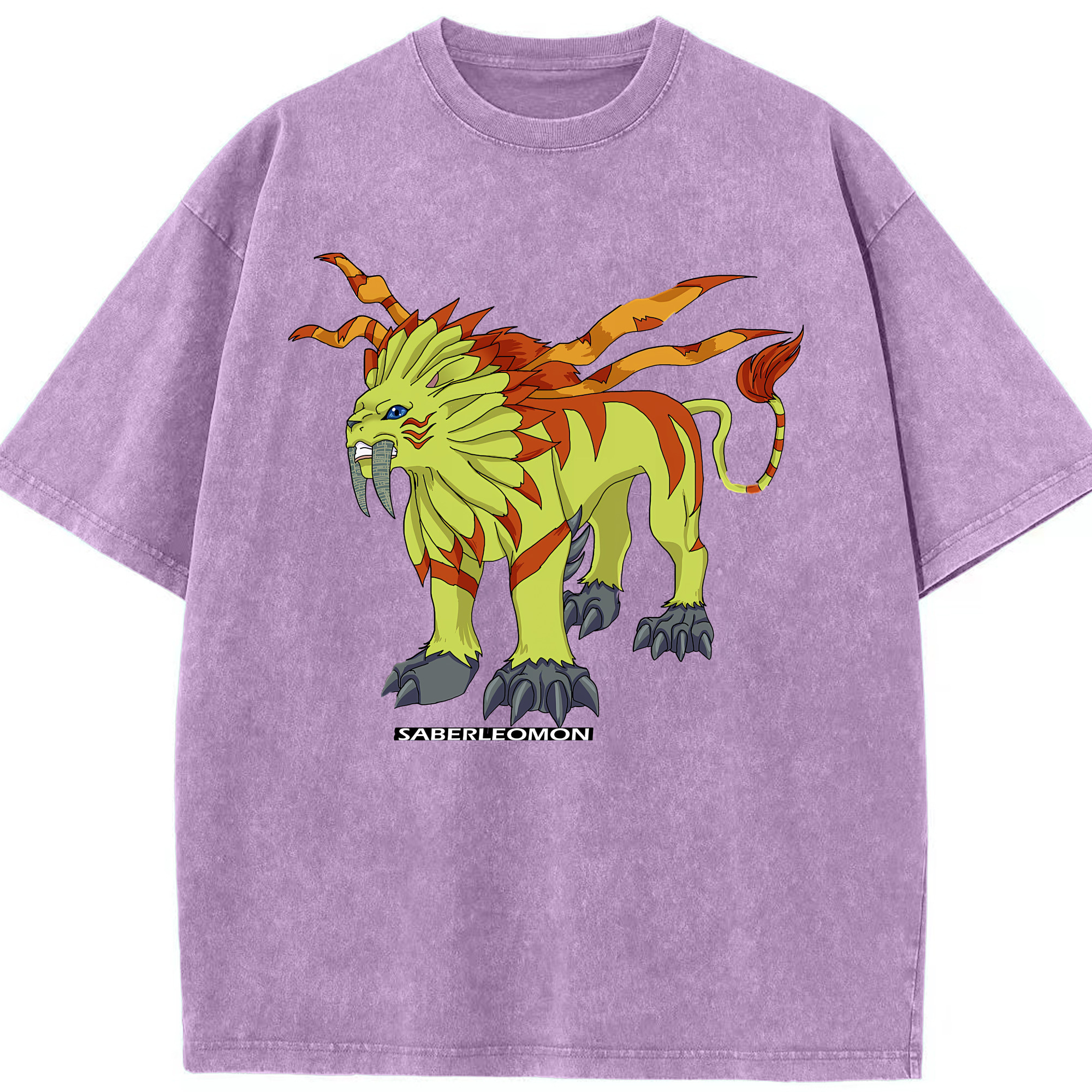 （画像用） Digimon デジタルモンスター/デジモン 綿100% ヴィンテージ風 半袖Tシャツ（フロントプリント）