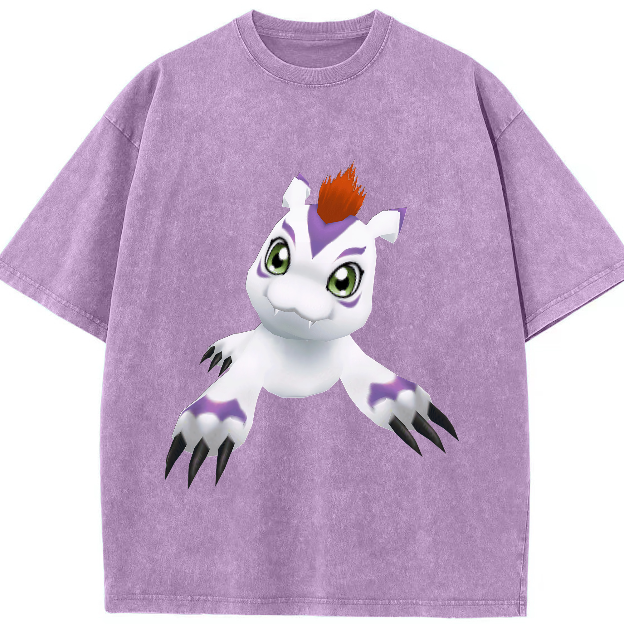 （画像用） Digimon デジタルモンスター/デジモン 綿100% ヴィンテージ風 半袖Tシャツ（フロントプリント）