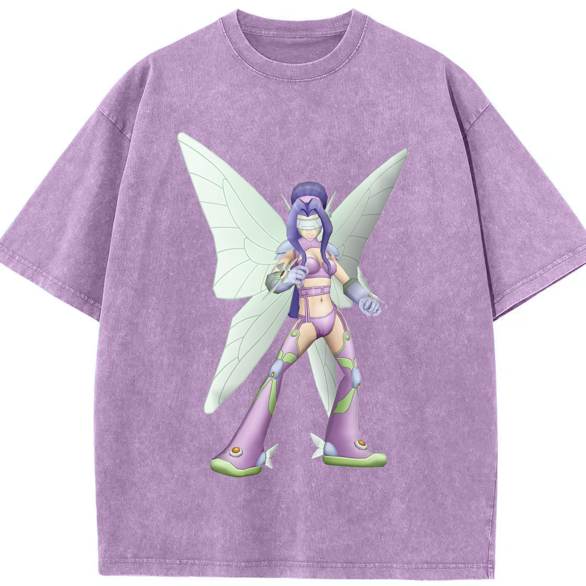 （画像用） Digimon デジタルモンスター/デジモン 綿100% ヴィンテージ風 半袖Tシャツ（フロントプリント）