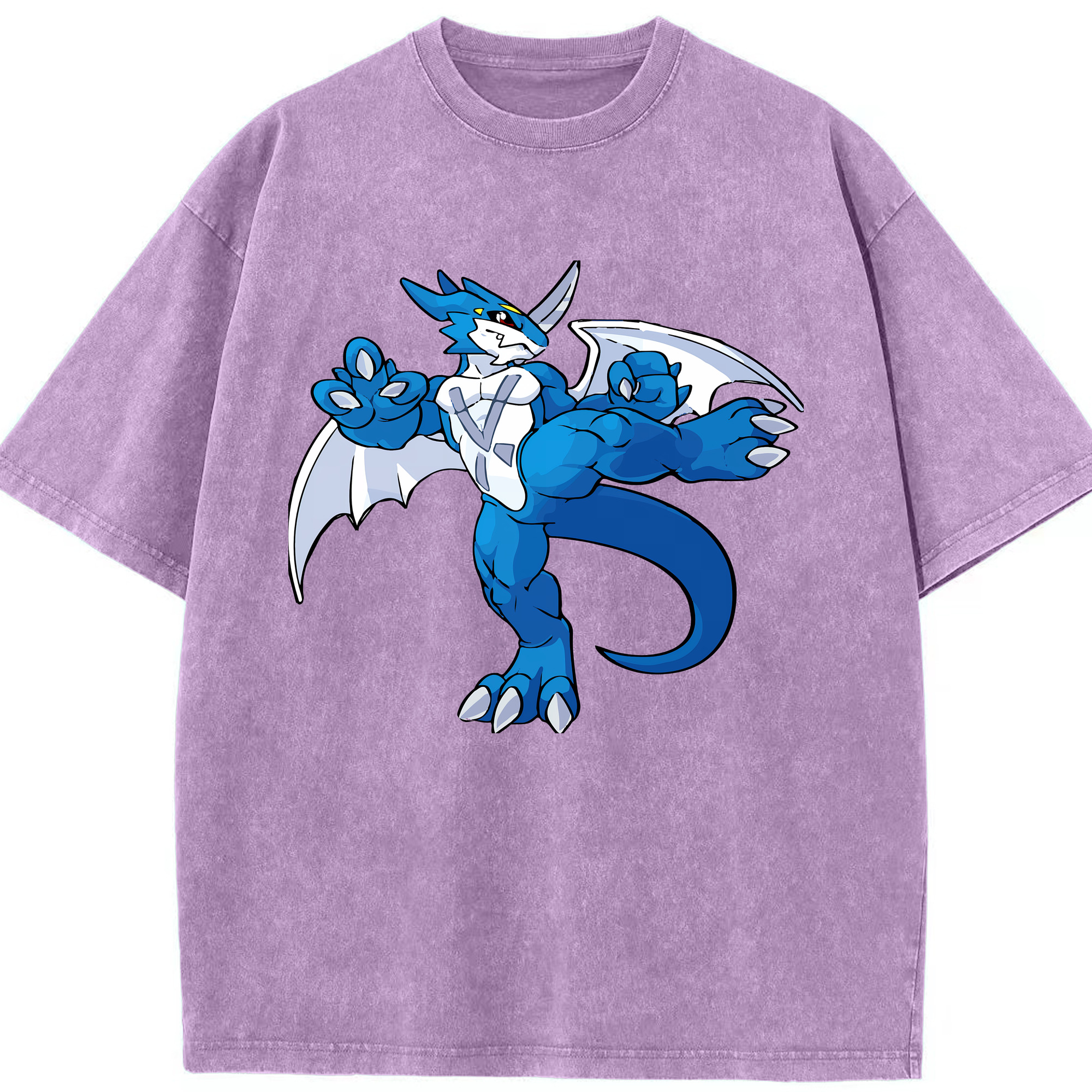 （画像用） Digimon デジタルモンスター/デジモン 綿100% ヴィンテージ風 半袖Tシャツ（フロントプリント）