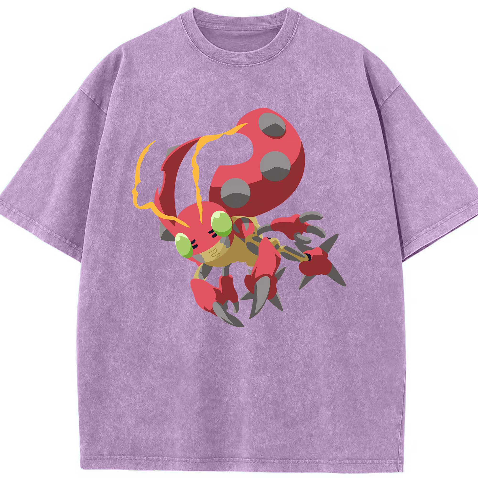 （画像用） Digimon デジタルモンスター/デジモン 綿100% ヴィンテージ風 半袖Tシャツ（フロントプリント）