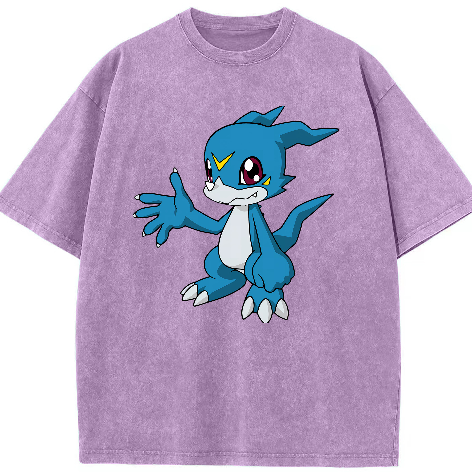 （画像用） Digimon デジタルモンスター/デジモン 綿100% ヴィンテージ風 半袖Tシャツ（フロントプリント）