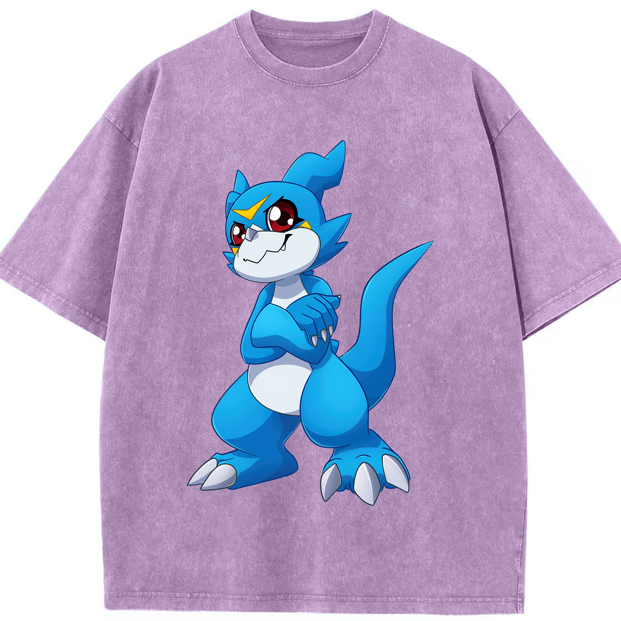 （画像用） Digimon デジタルモンスター/デジモン 綿100% ヴィンテージ風 半袖Tシャツ（フロントプリント）