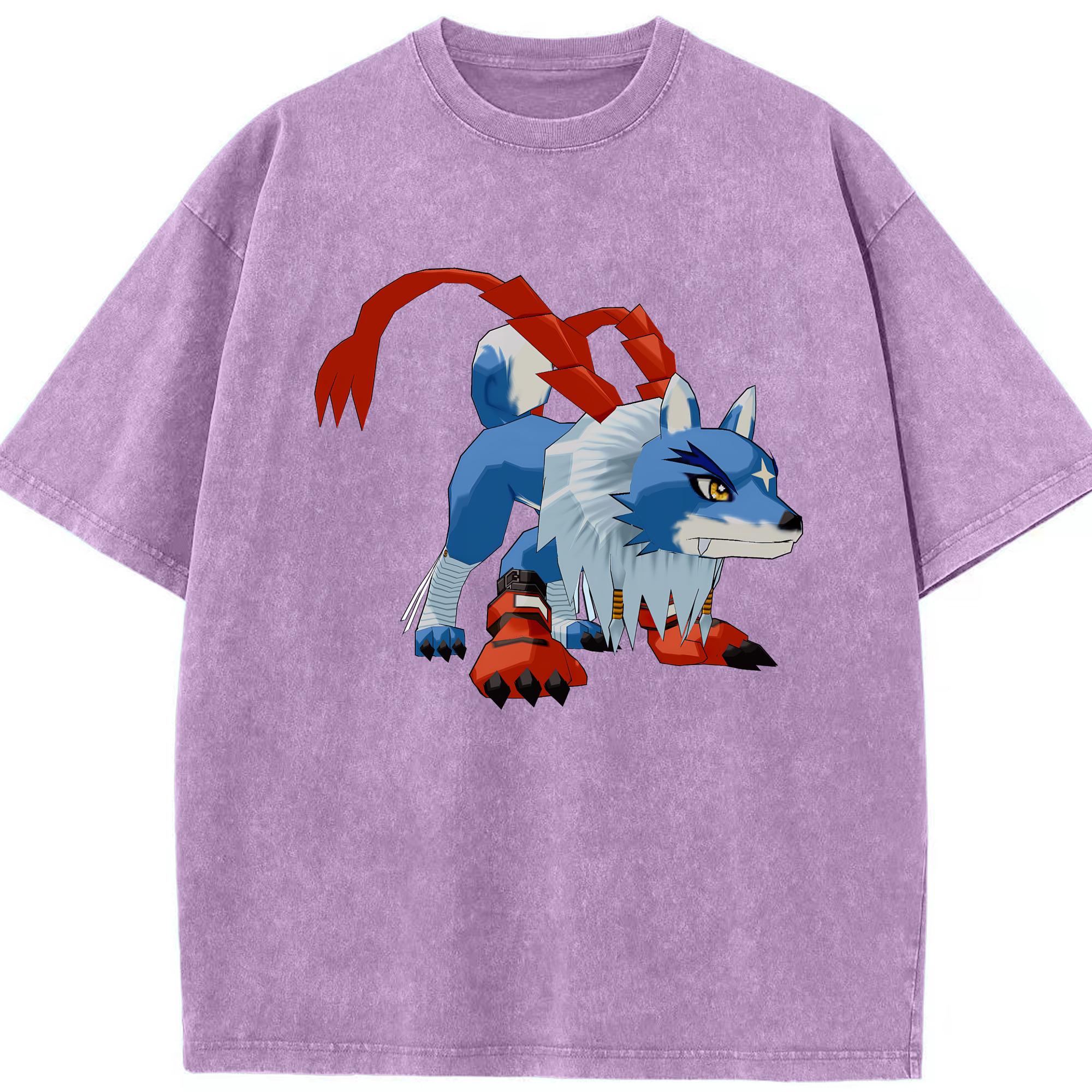（画像用） Digimon デジタルモンスター/デジモン 綿100% ヴィンテージ風 半袖Tシャツ（フロントプリント）