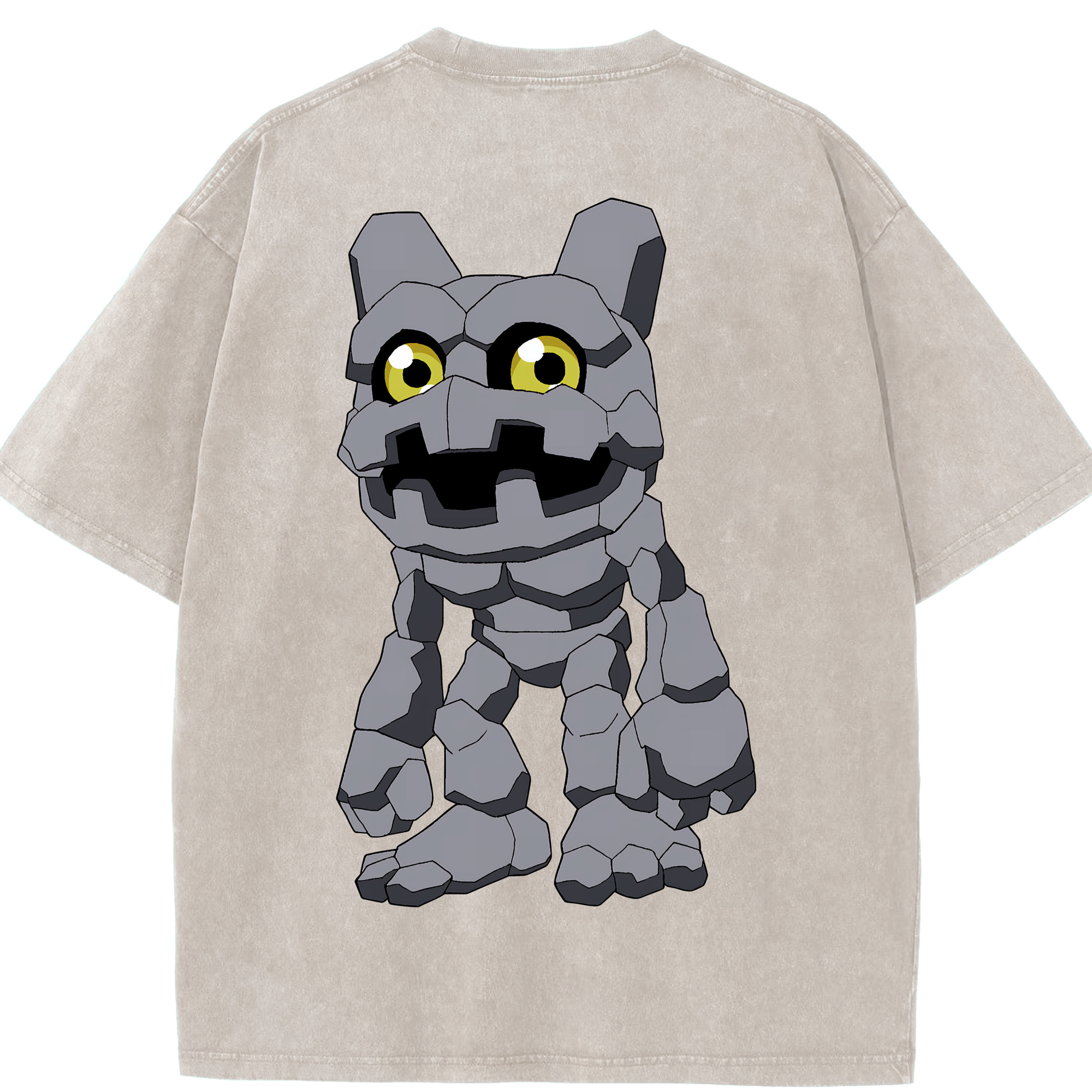 （画像用） Digimon デジタルモンスター/デジモン 綿100% ヴィンテージ風 半袖Tシャツ（背面プリント）