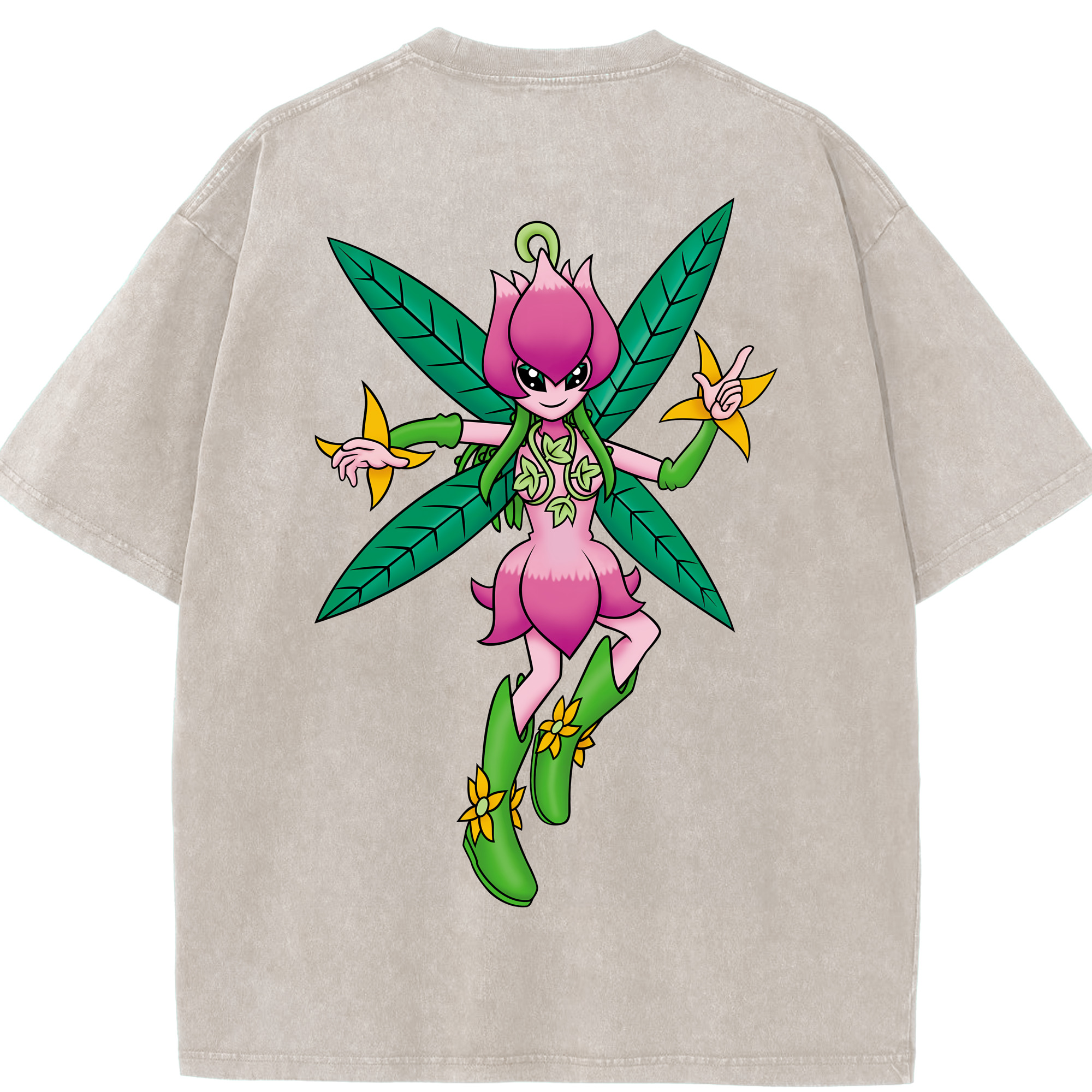 （画像用） Digimon デジタルモンスター/デジモン 綿100% ヴィンテージ風 半袖Tシャツ（背面プリント）