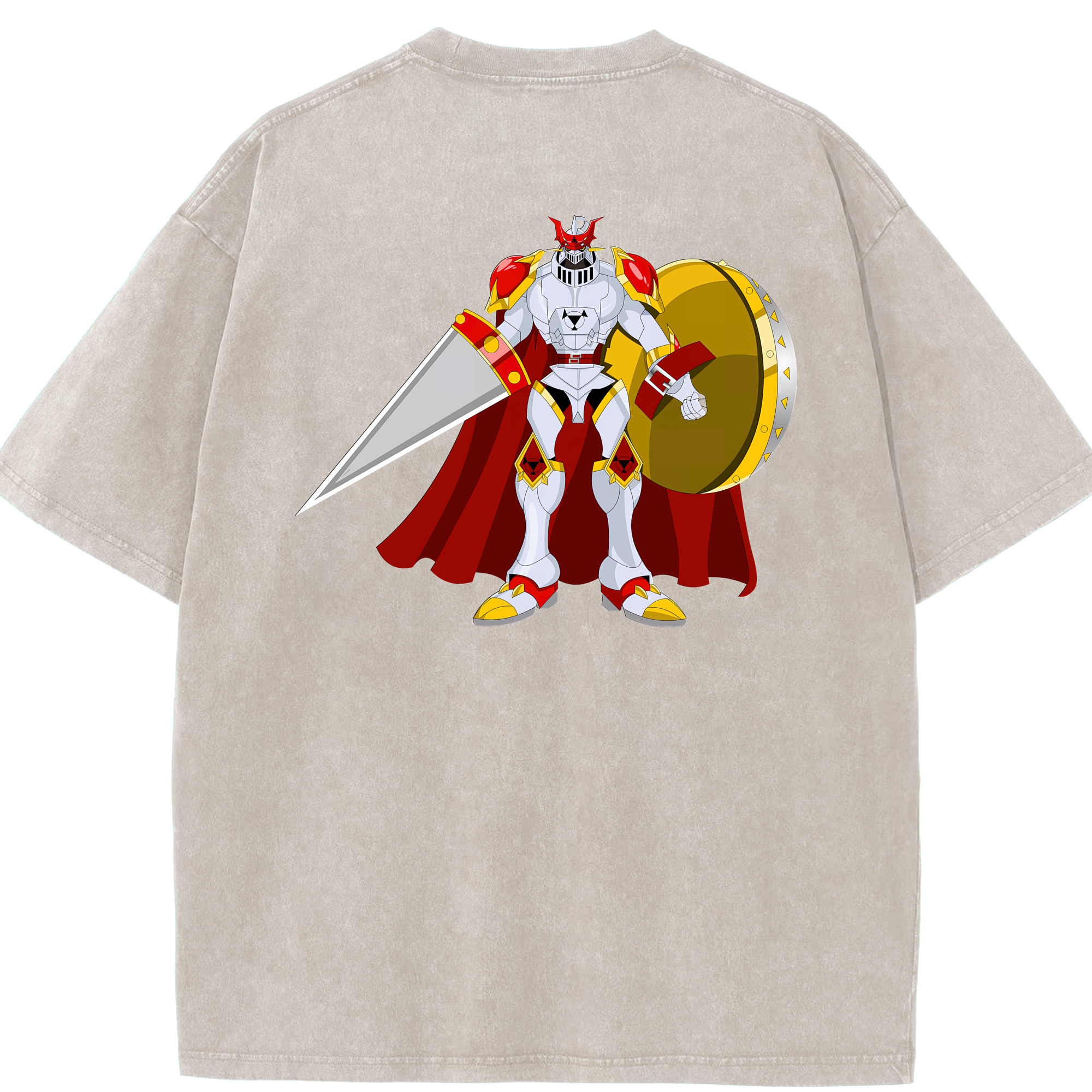 （画像用） Digimon デジタルモンスター/デジモン 綿100% ヴィンテージ風 半袖Tシャツ（背面プリント）