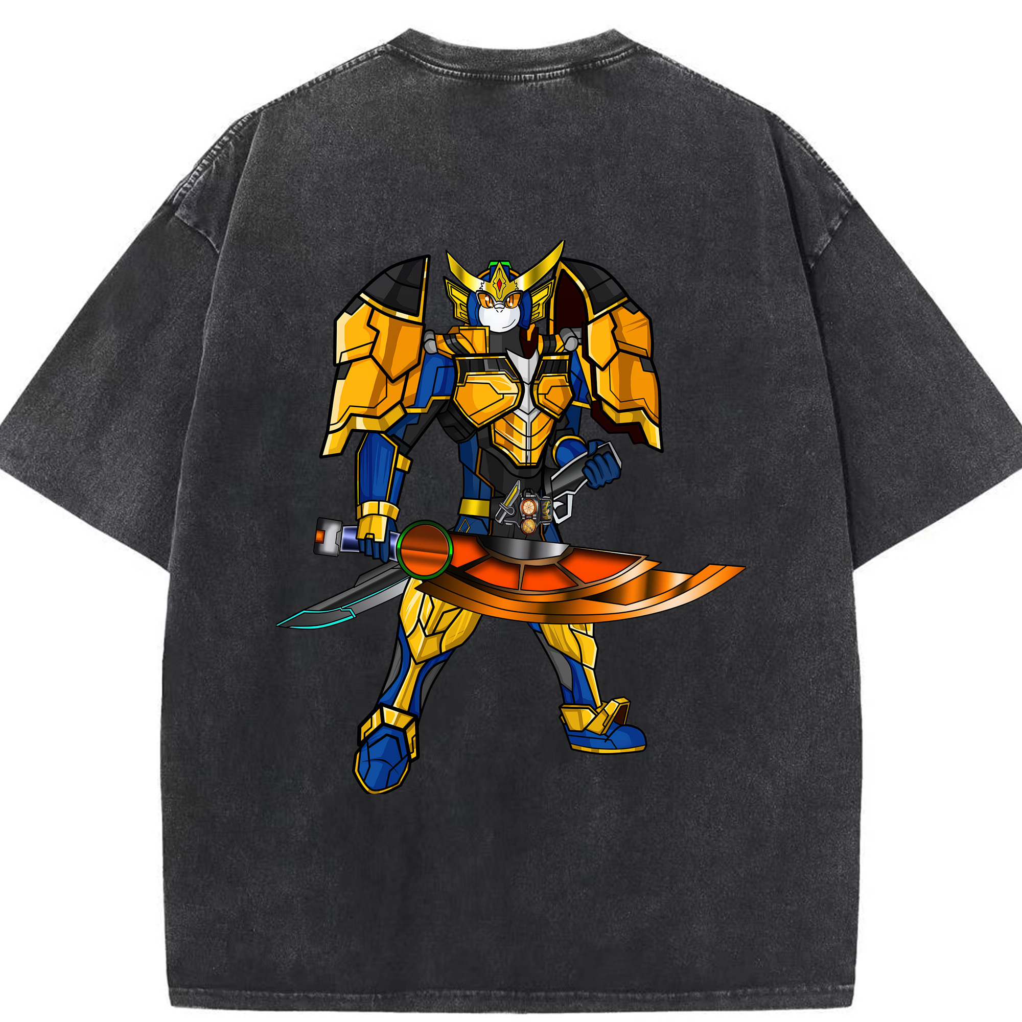 （画像用） Digimon デジタルモンスター/デジモン 綿100% ヴィンテージ風 半袖Tシャツ（背面プリント）