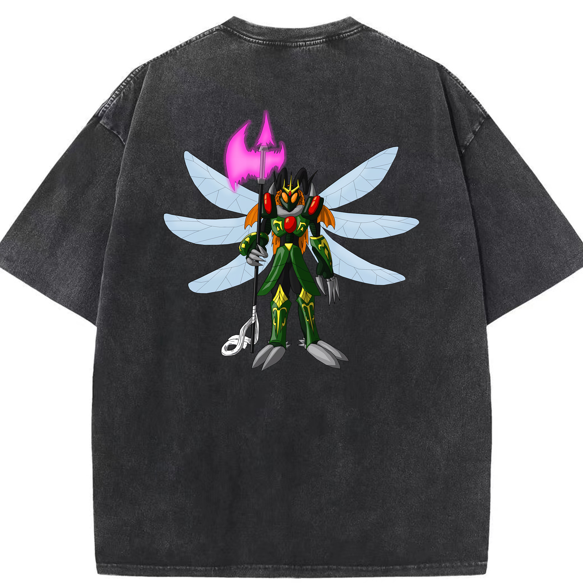 （画像用） Digimon デジタルモンスター/デジモン 綿100% ヴィンテージ風 半袖Tシャツ（背面プリント）