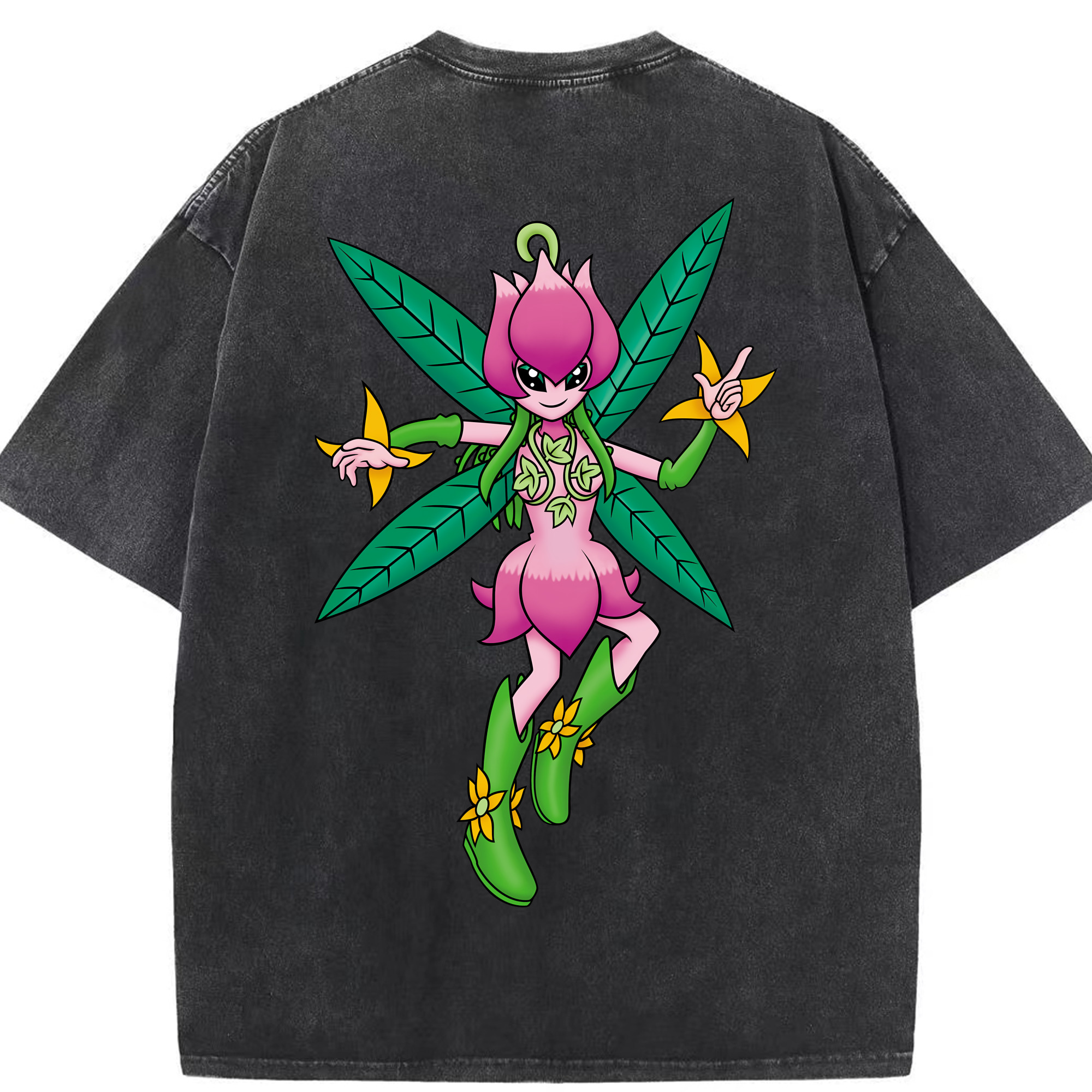 （画像用） Digimon デジタルモンスター/デジモン 綿100% ヴィンテージ風 半袖Tシャツ（背面プリント）