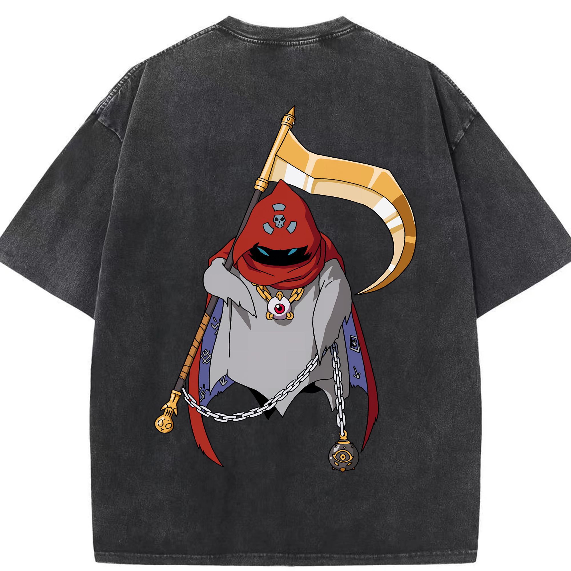（画像用） Digimon デジタルモンスター/デジモン 綿100% ヴィンテージ風 半袖Tシャツ（背面プリント）