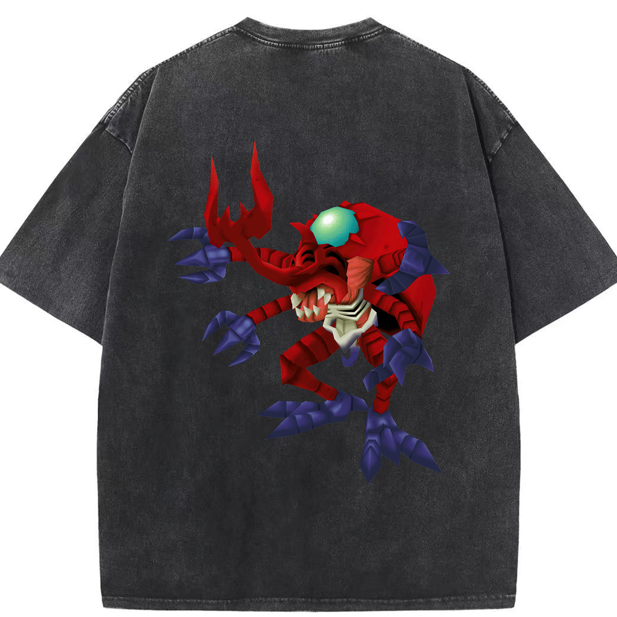 （画像用） Digimon デジタルモンスター/デジモン 綿100% ヴィンテージ風 半袖Tシャツ（背面プリント）