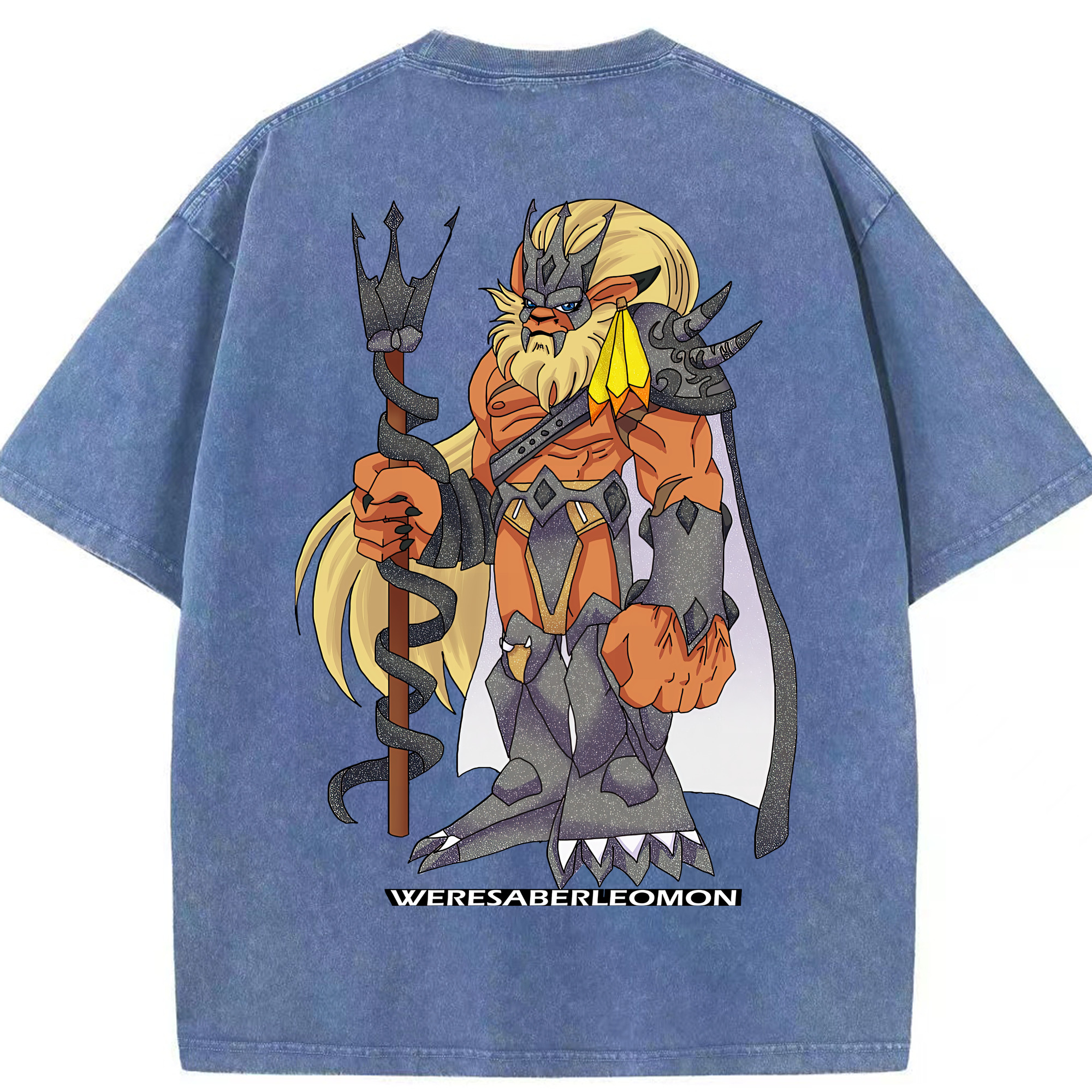 （画像用） Digimon デジタルモンスター/デジモン 綿100% ヴィンテージ風 半袖Tシャツ（背面プリント）