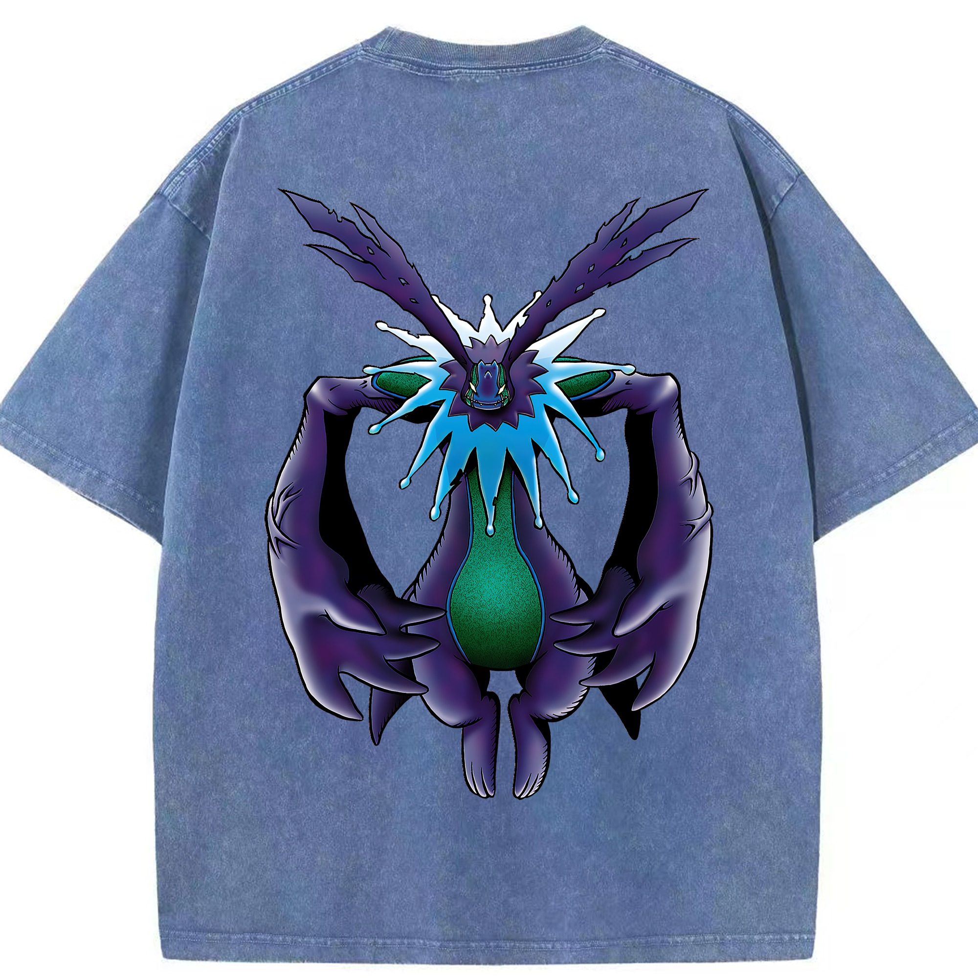 （画像用） Digimon デジタルモンスター/デジモン 綿100% ヴィンテージ風 半袖Tシャツ（背面プリント）