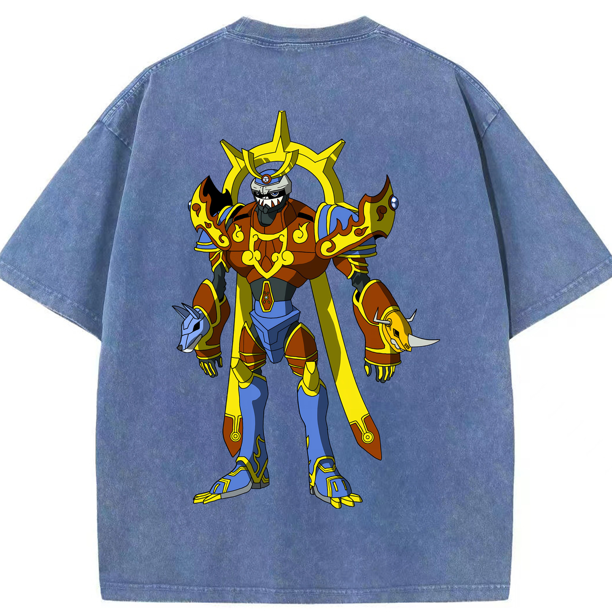 （画像用） Digimon デジタルモンスター/デジモン 綿100% ヴィンテージ風 半袖Tシャツ（背面プリント）