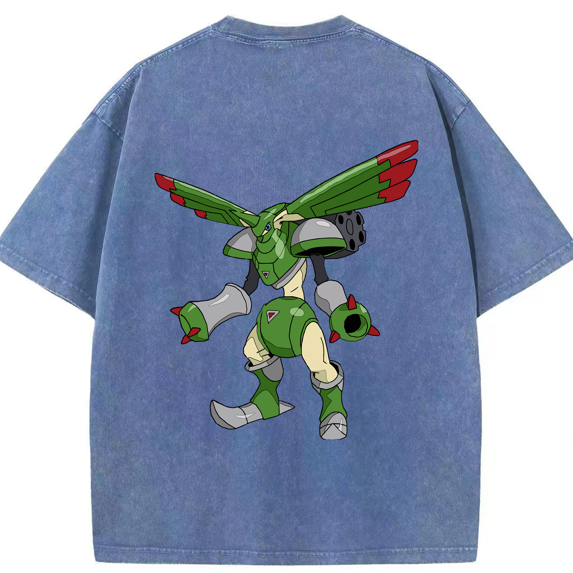 （画像用） Digimon デジタルモンスター/デジモン 綿100% ヴィンテージ風 半袖Tシャツ（背面プリント）