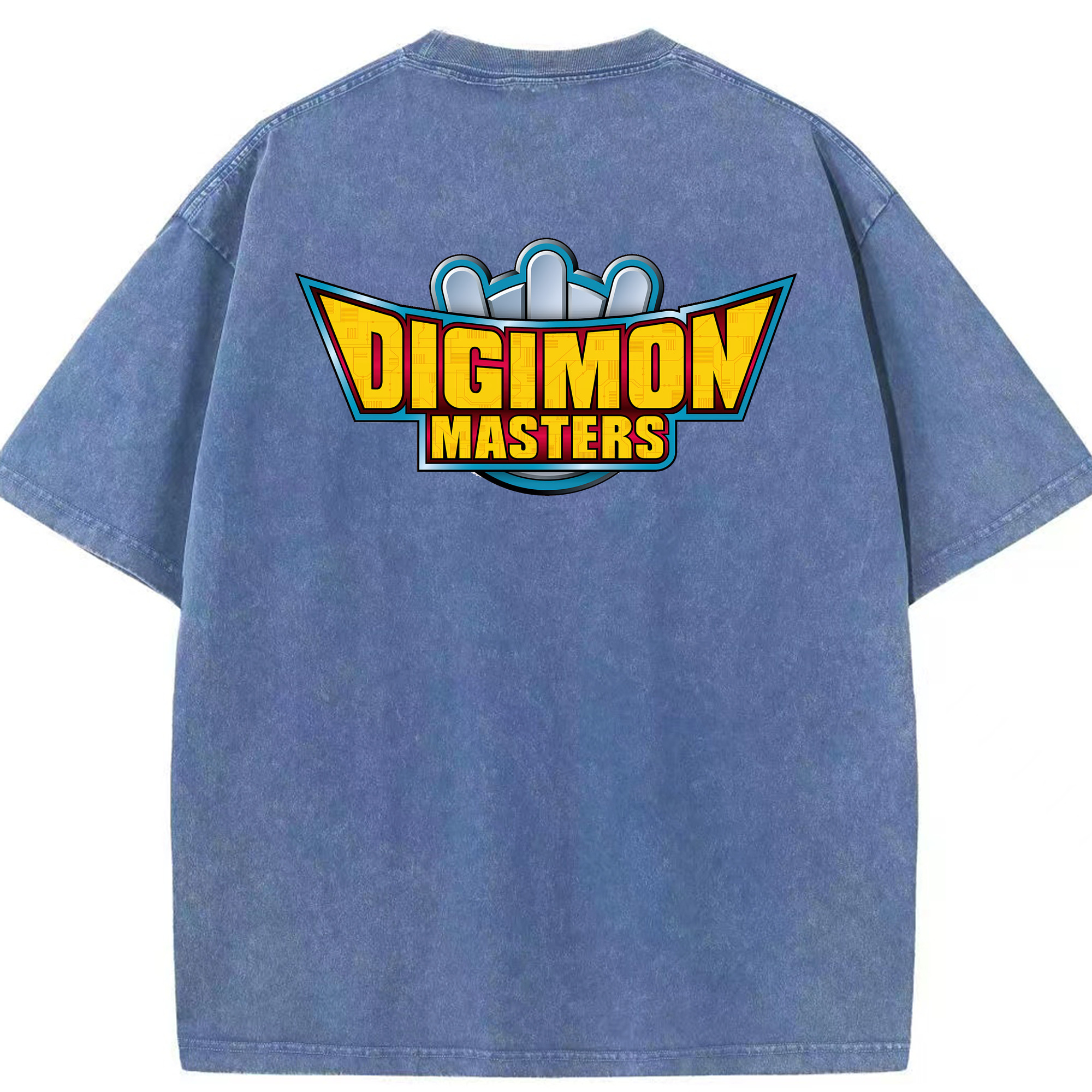 （画像用） Digimon デジタルモンスター/デジモン 綿100% ヴィンテージ風 半袖Tシャツ（背面プリント）