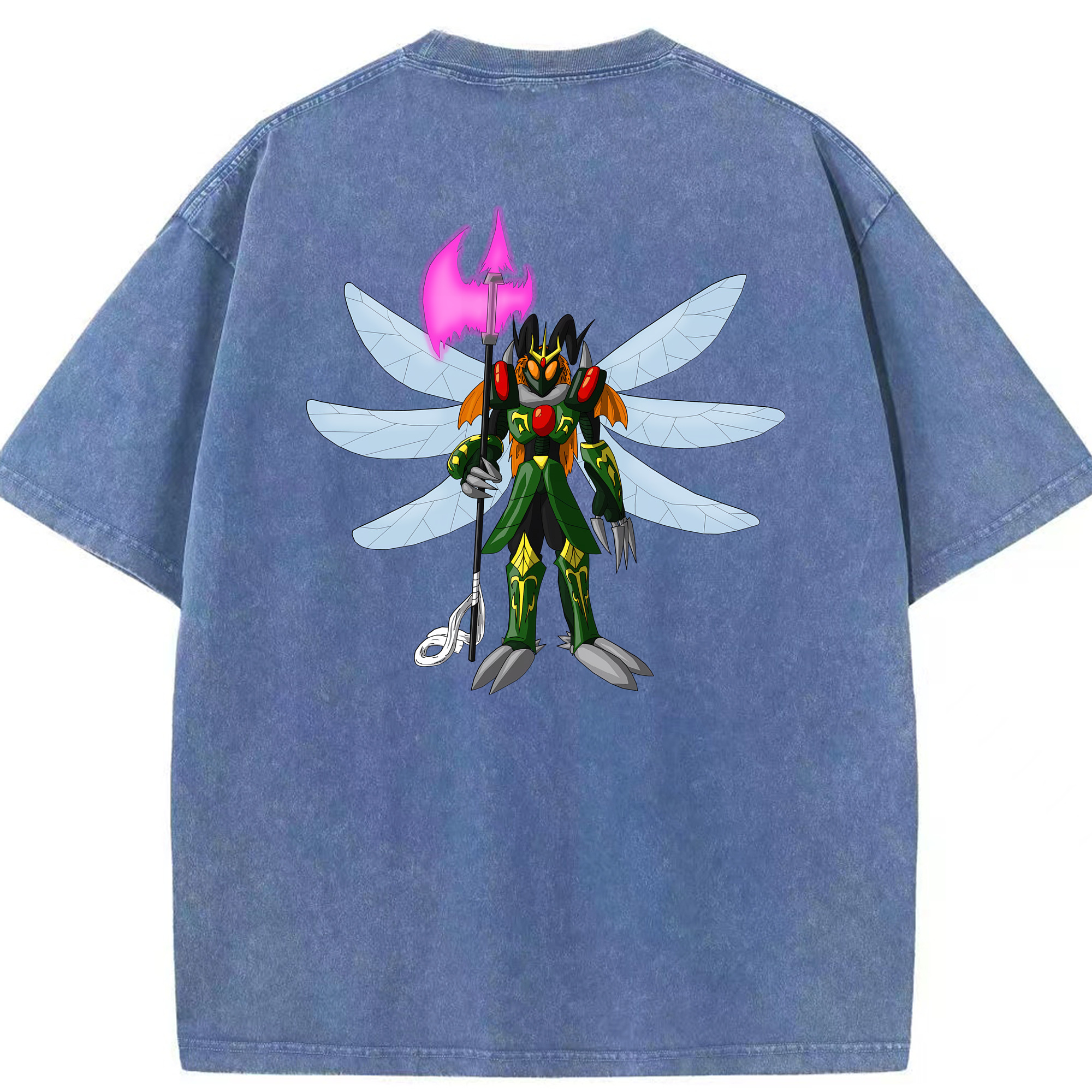 （画像用） Digimon デジタルモンスター/デジモン 綿100% ヴィンテージ風 半袖Tシャツ（背面プリント）