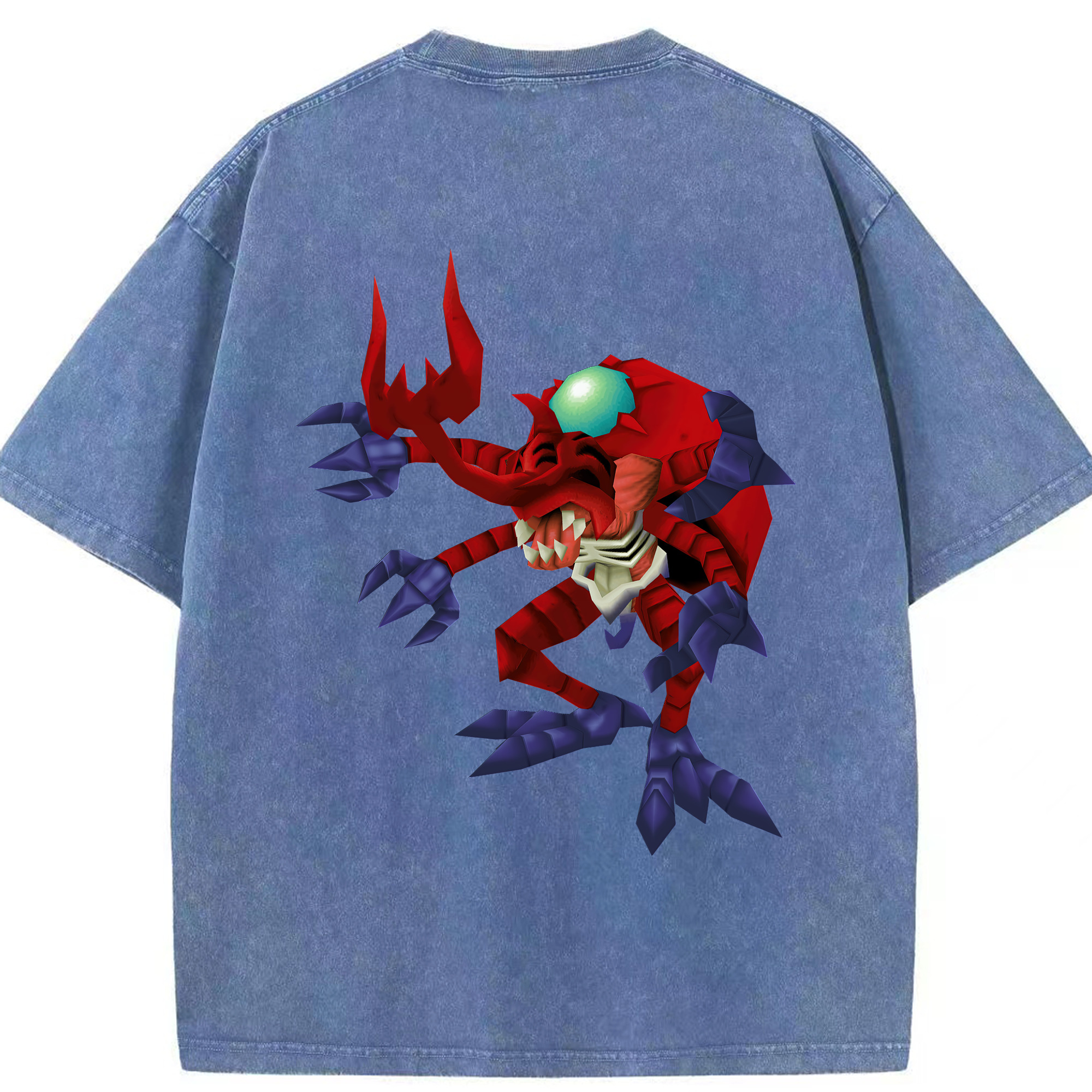 （画像用） Digimon デジタルモンスター/デジモン 綿100% ヴィンテージ風 半袖Tシャツ（背面プリント）