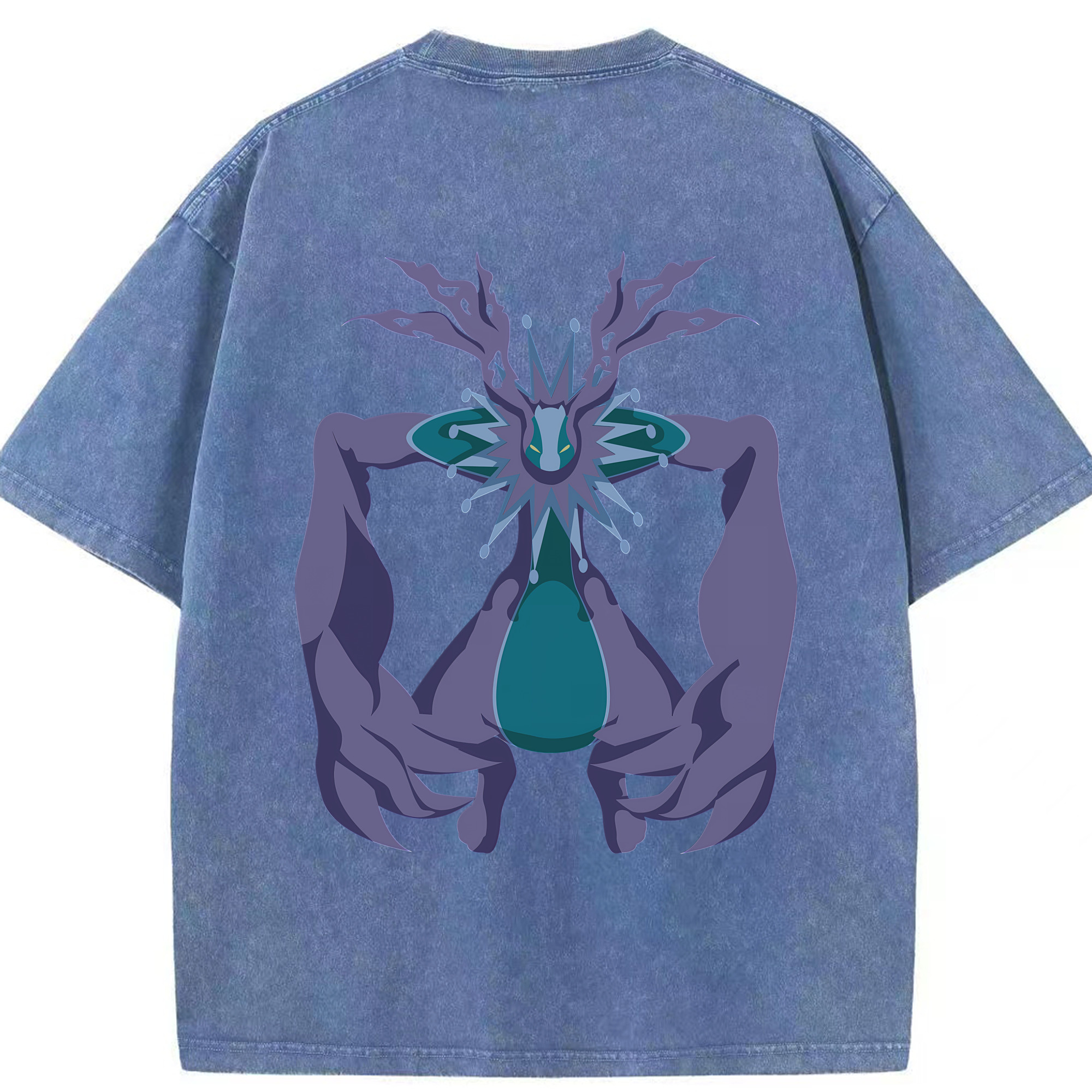 （画像用） Digimon デジタルモンスター/デジモン 綿100% ヴィンテージ風 半袖Tシャツ（背面プリント）