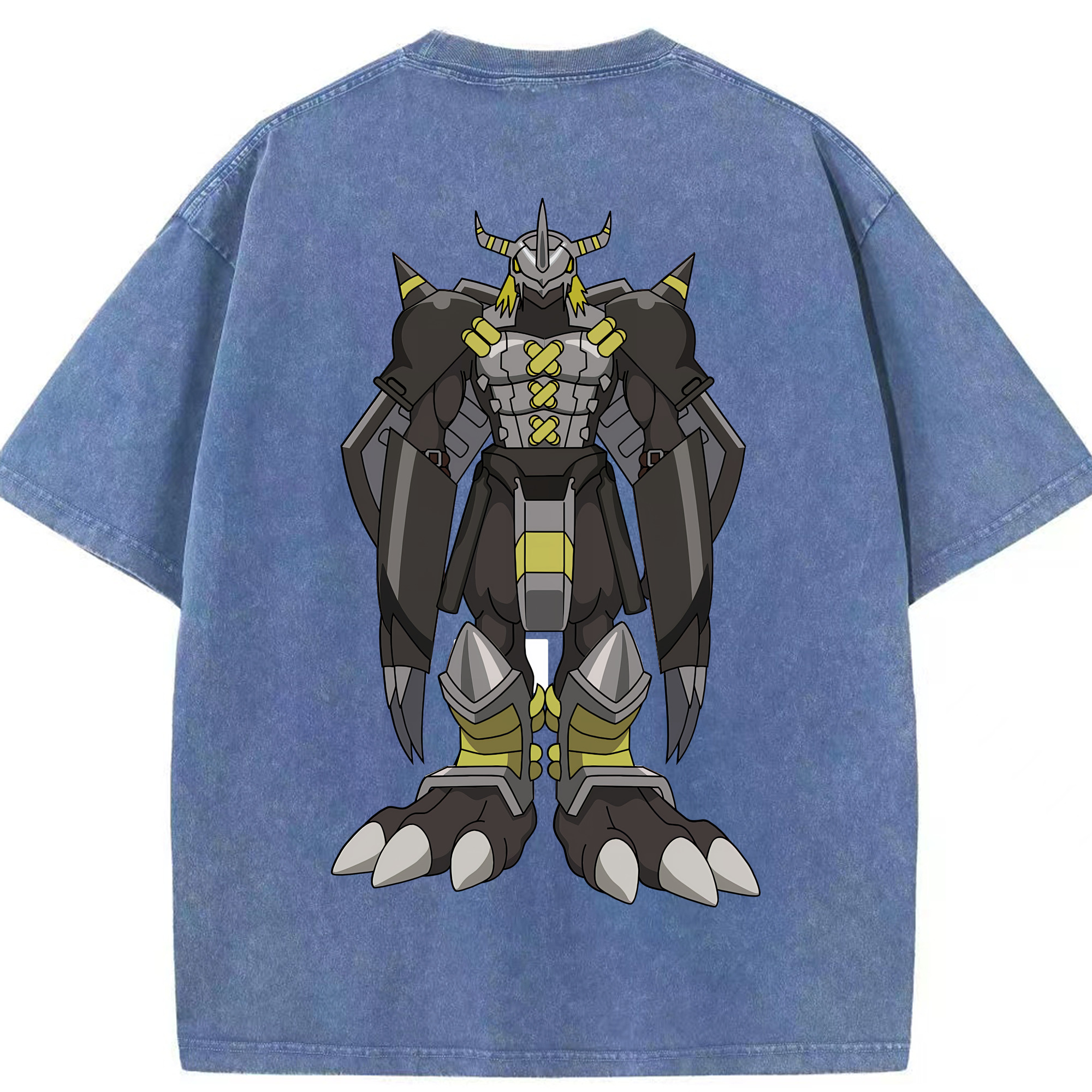 （画像用） Digimon デジタルモンスター/デジモン 綿100% ヴィンテージ風 半袖Tシャツ（背面プリント）